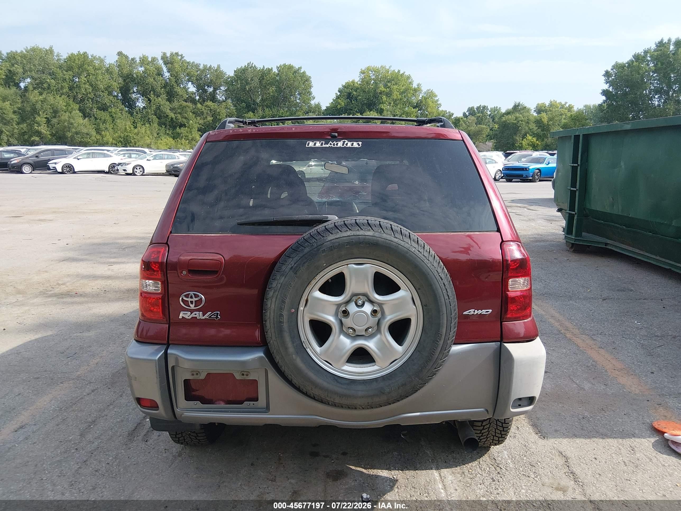 2004 Toyota Rav4   Red vin: JTEHD20V040018109