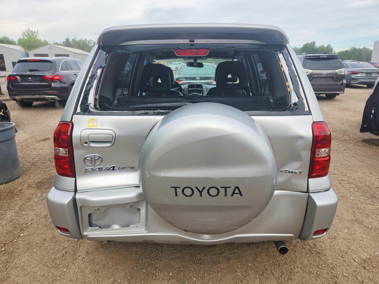 2004 Toyota Rav4 Base Silver vin: JTEHD20V046014235