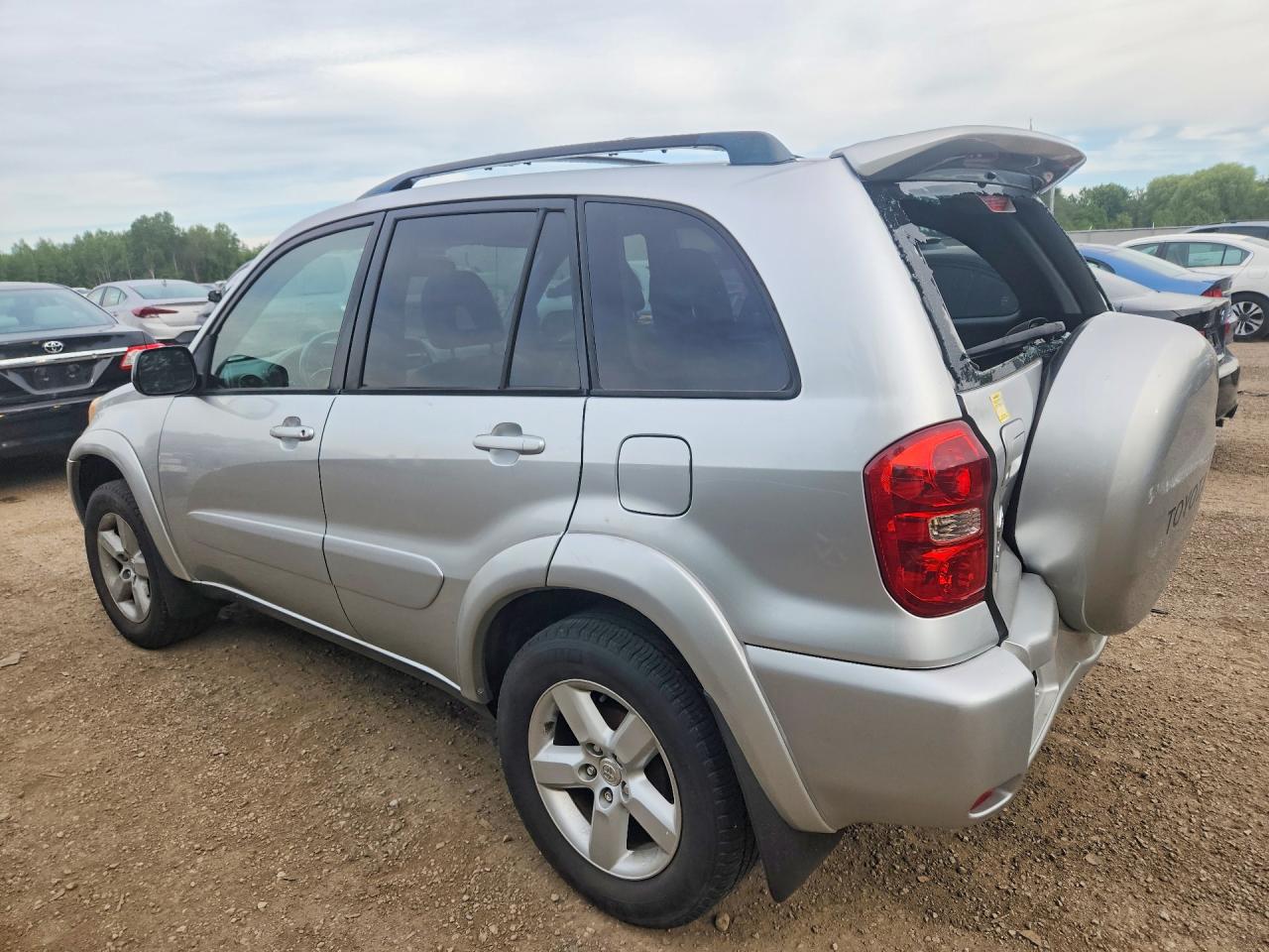 2004 Toyota Rav4 Base Silver vin: JTEHD20V046014235