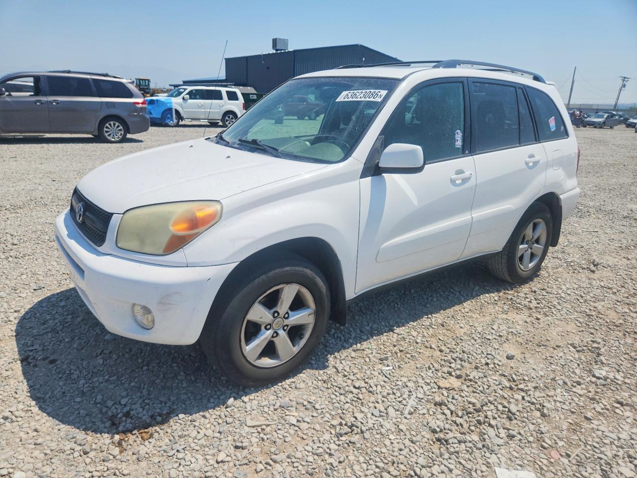 2005 Toyota Rav4 Base White vin: JTEHD20V050064105