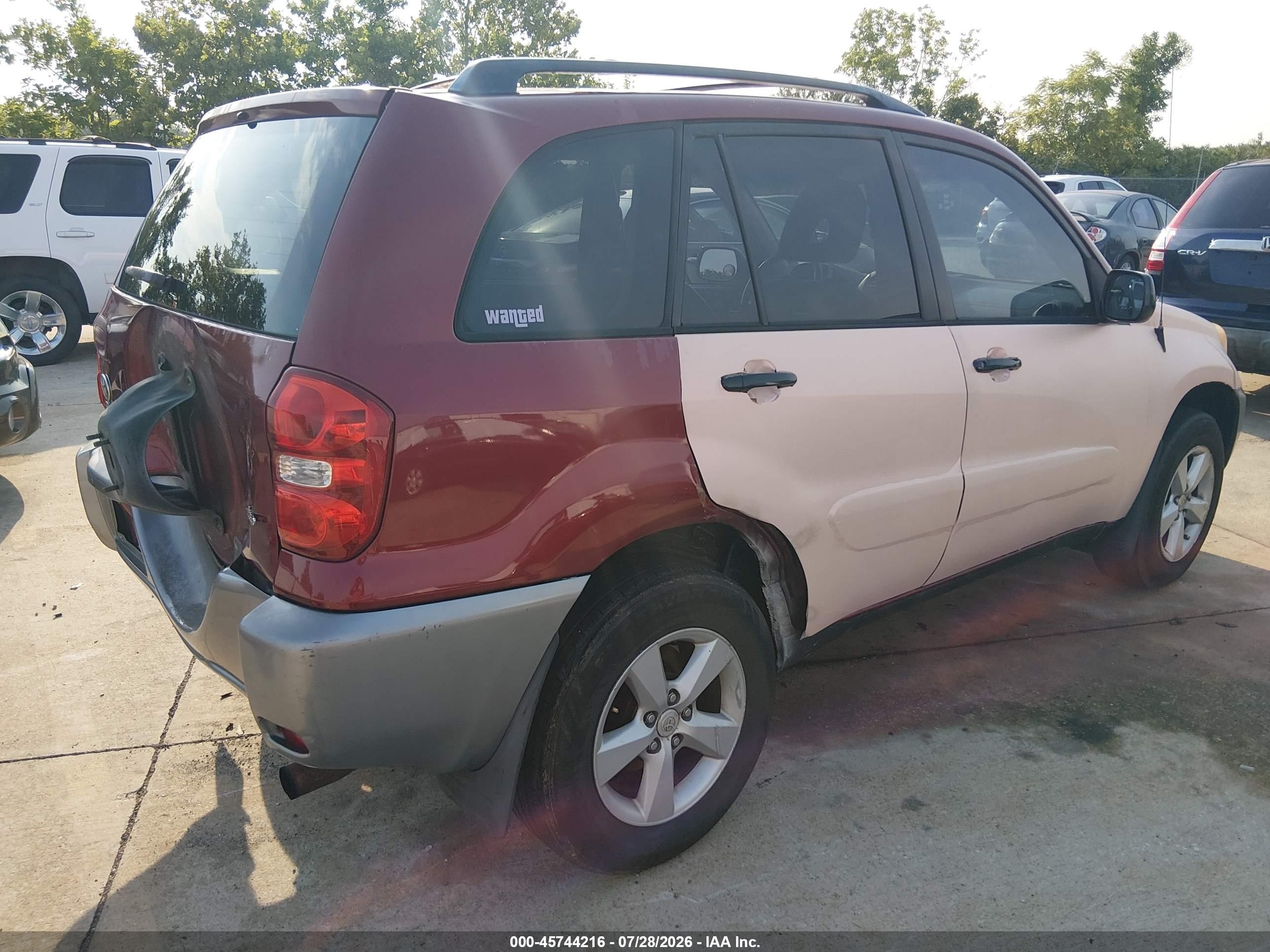 2004 Toyota Rav4   Red vin: JTEHD20V140017437