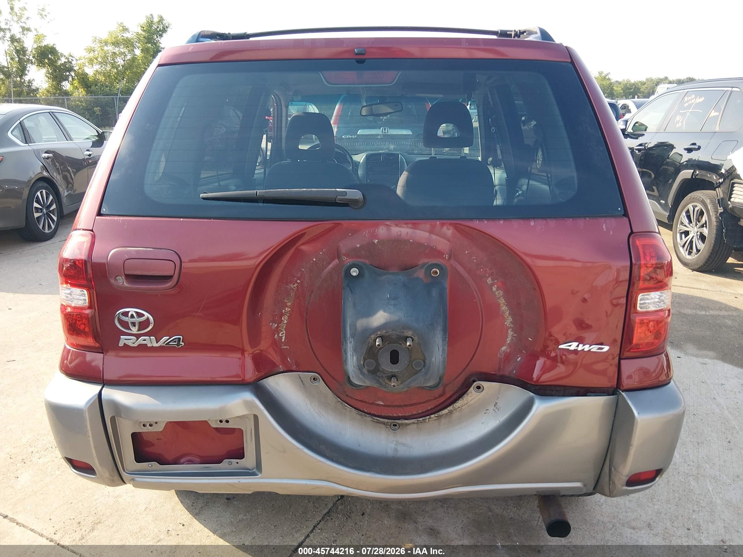 2004 Toyota Rav4   Red vin: JTEHD20V140017437