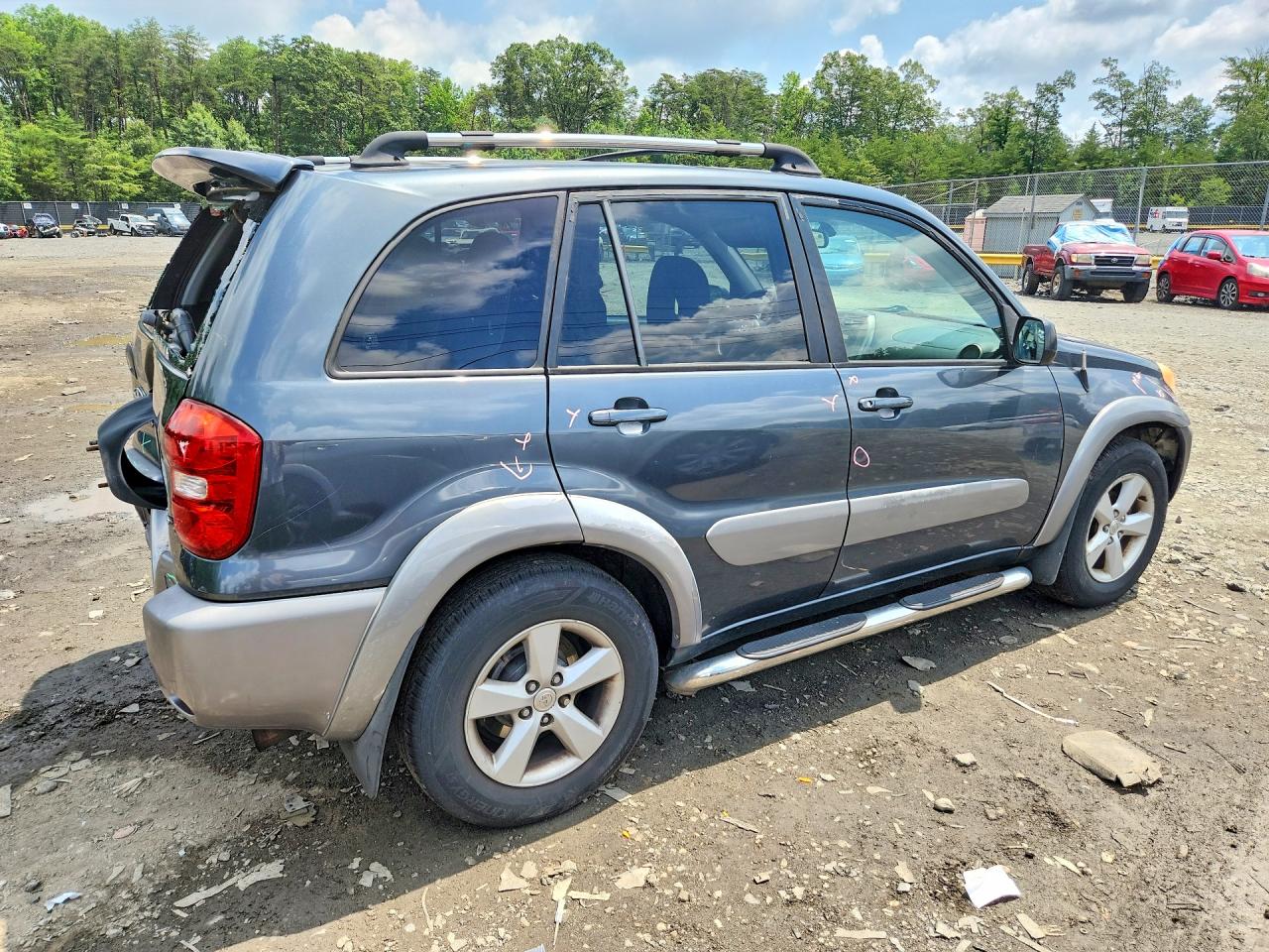 2004 Toyota Rav4 Base Gray vin: JTEHD20V146003227