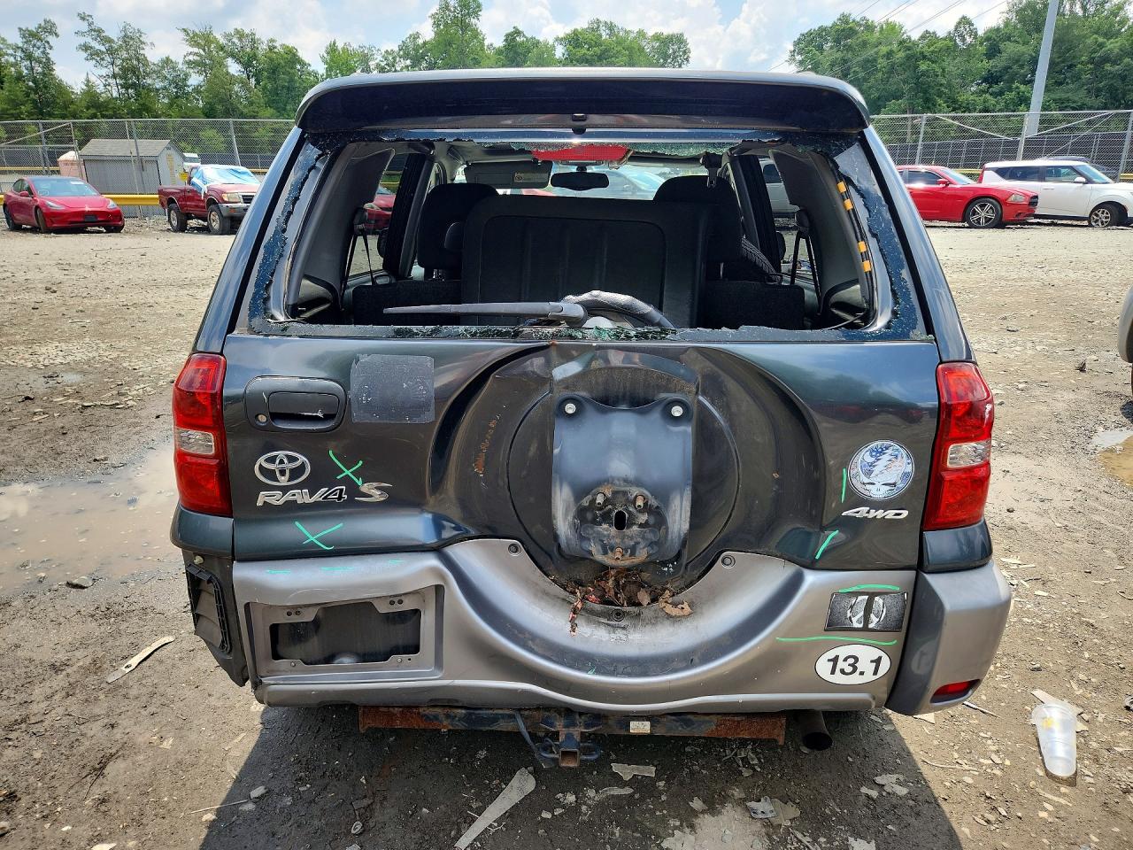 2004 Toyota Rav4 Base Gray vin: JTEHD20V146003227