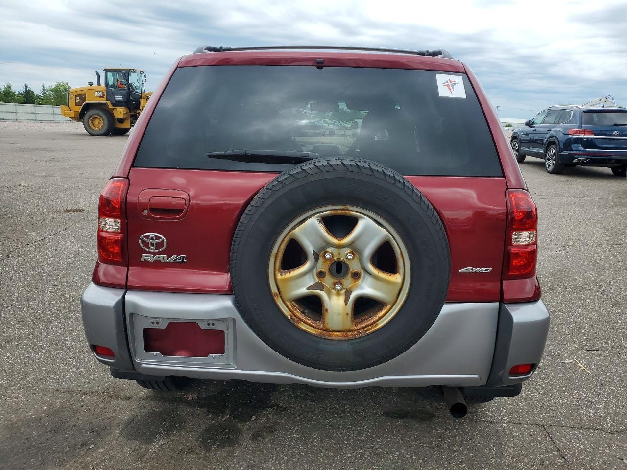 2005 Toyota Rav4 Base Бордовый vin: JTEHD20V150051962