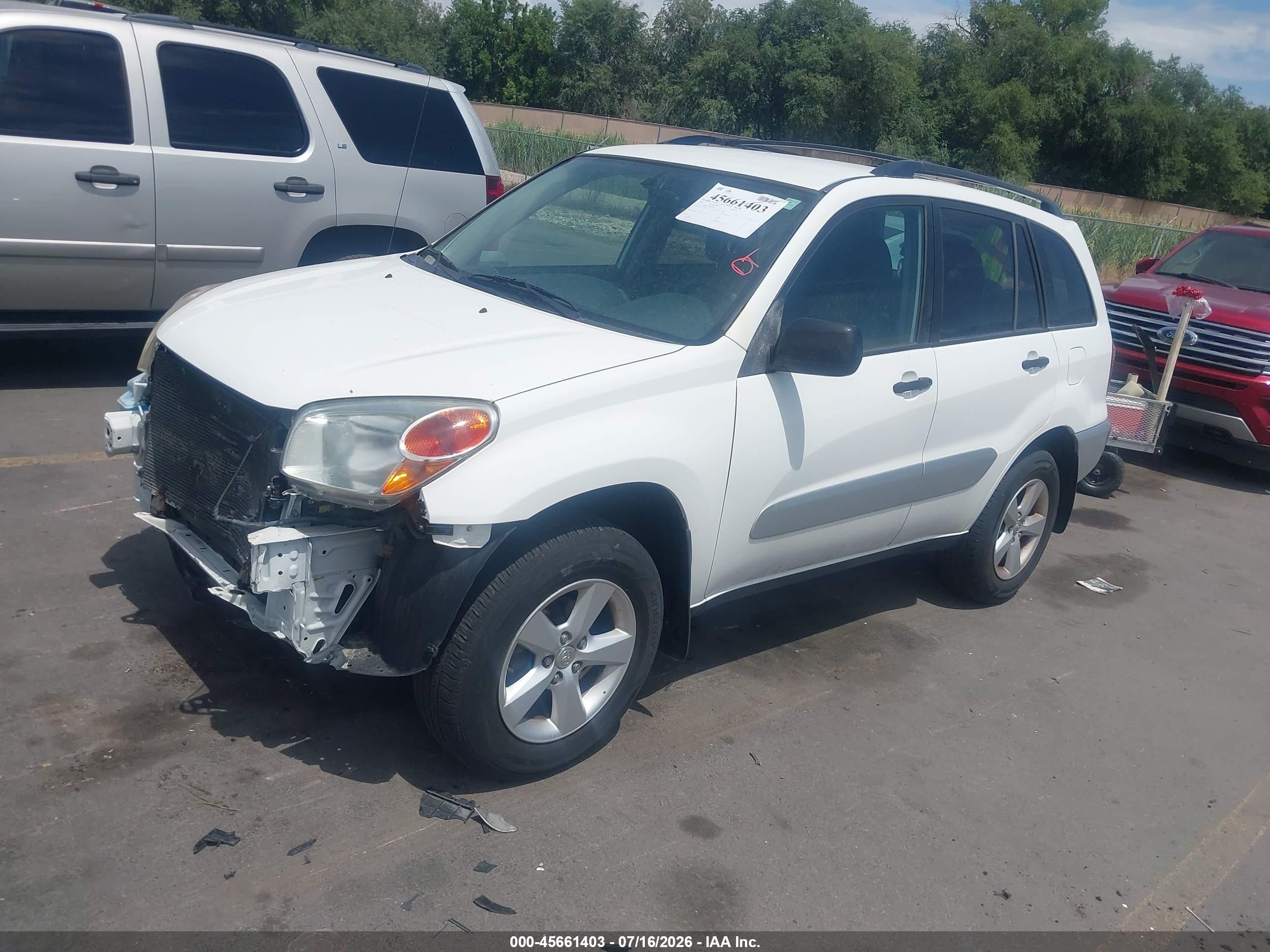 2005 Toyota Rav4   White vin: JTEHD20V256026632