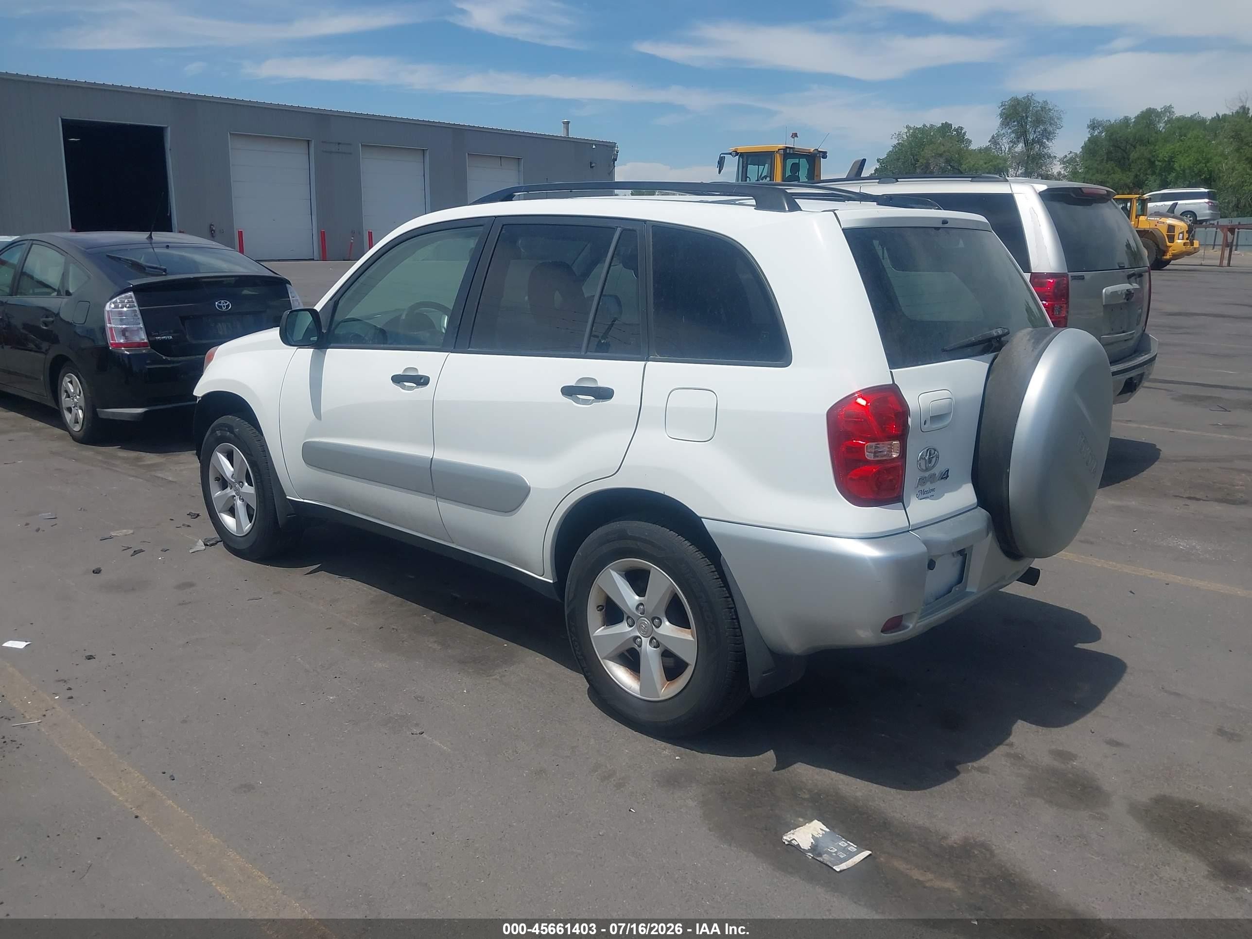 2005 Toyota Rav4   White vin: JTEHD20V256026632