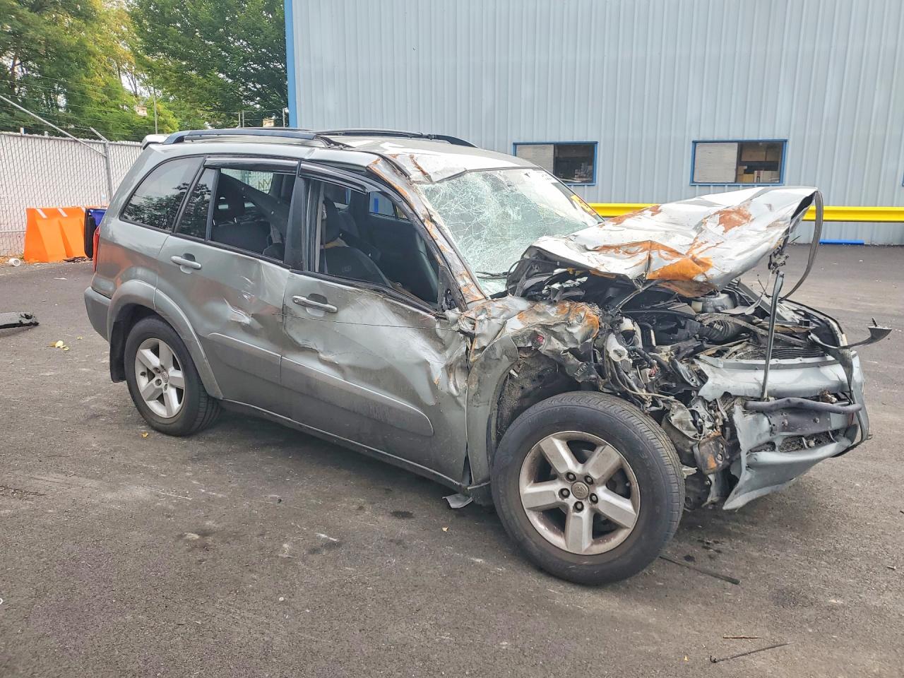 2004 Toyota Rav4 Base Gray vin: JTEHD20V340025104
