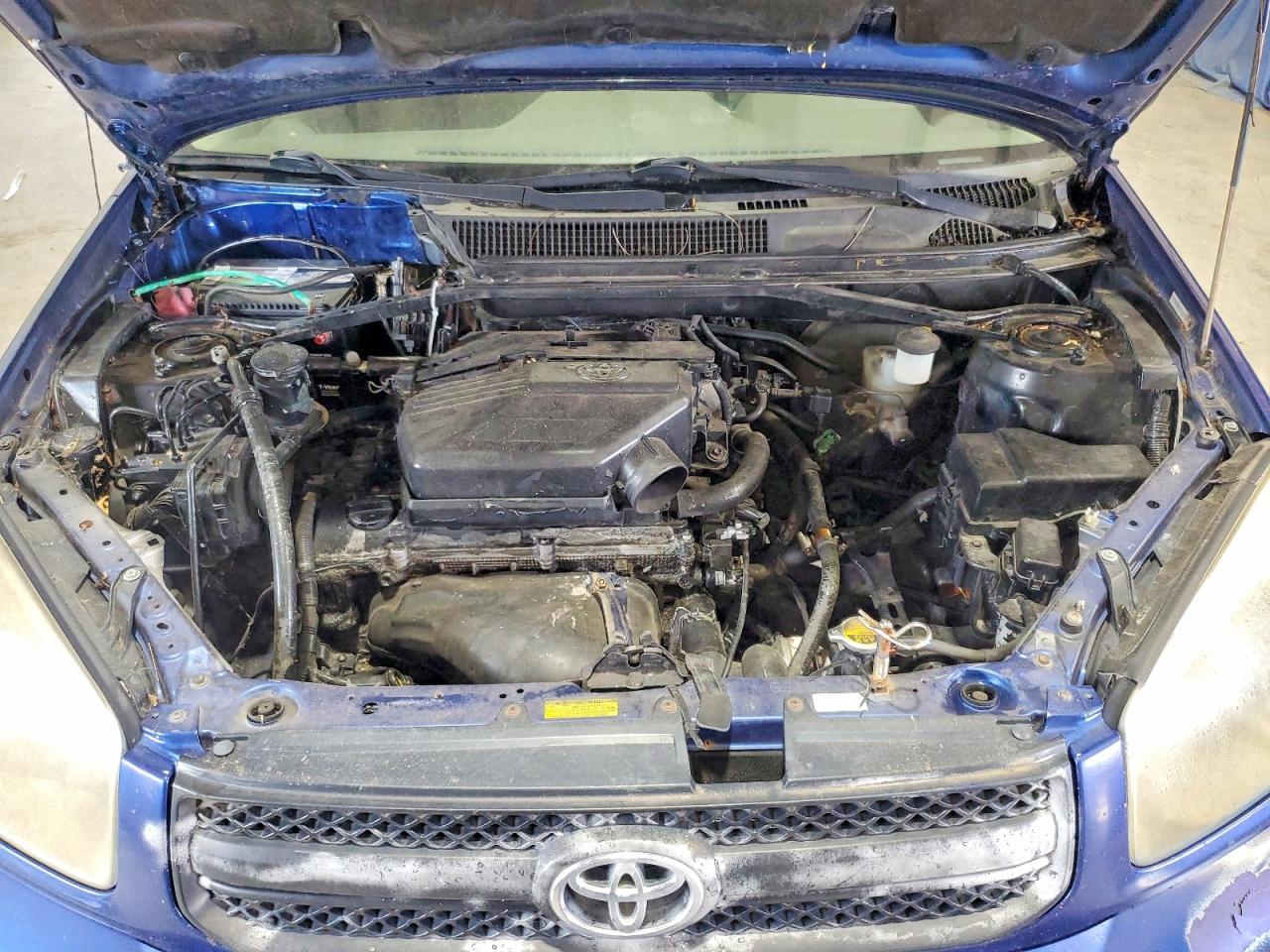 2004 Toyota Rav4 Base Blue vin: JTEHD20V340027158