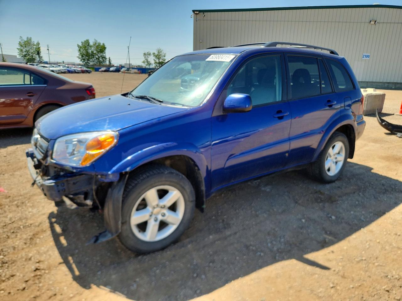 2004 Toyota Rav4 Base Blue vin: JTEHD20V346013886