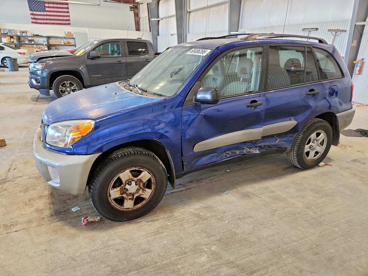 2004 Toyota Rav4 Base Blue vin: JTEHD20V346018991