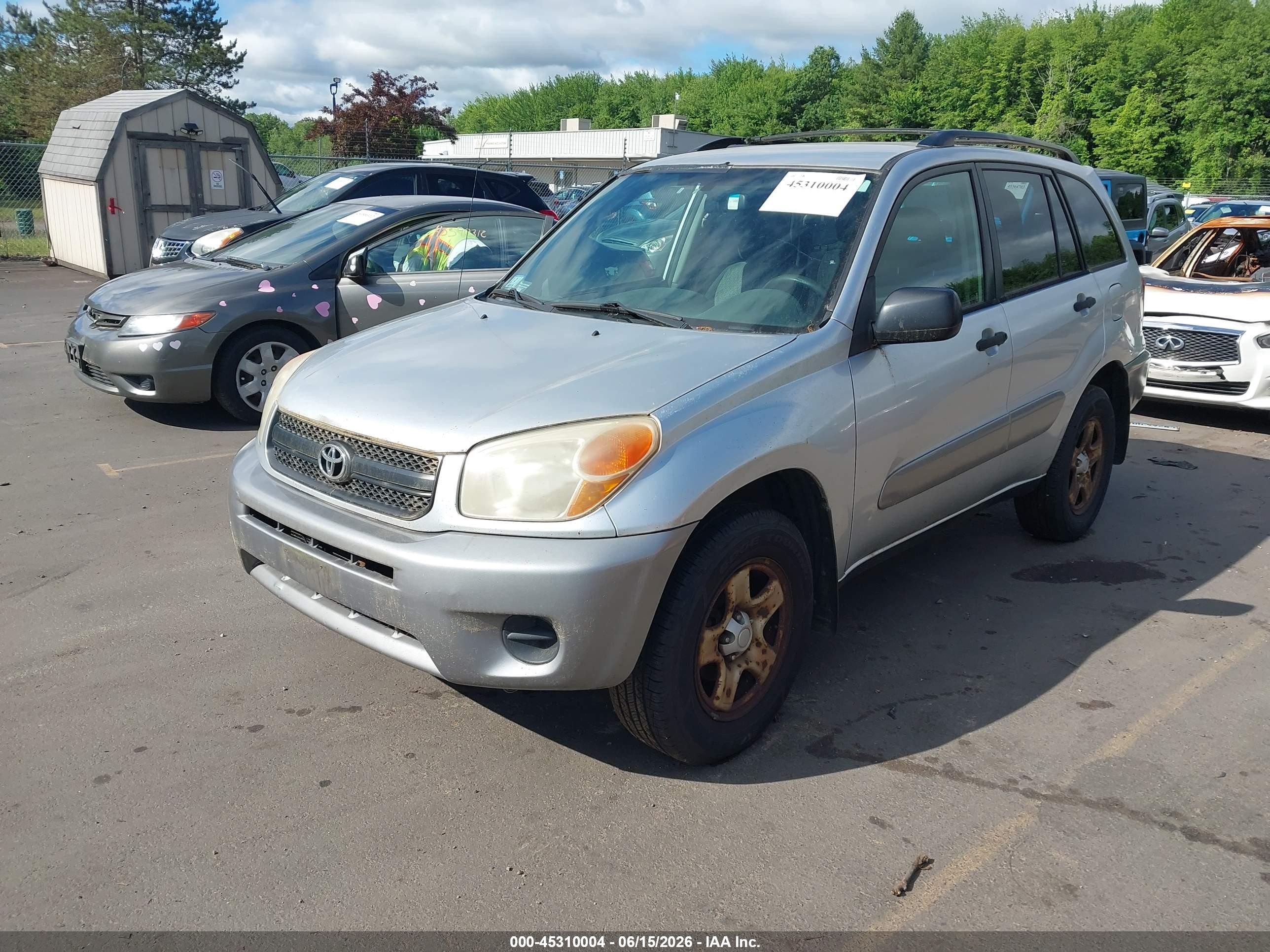 2004 Toyota Rav4   Silver vin: JTEHD20V346022037