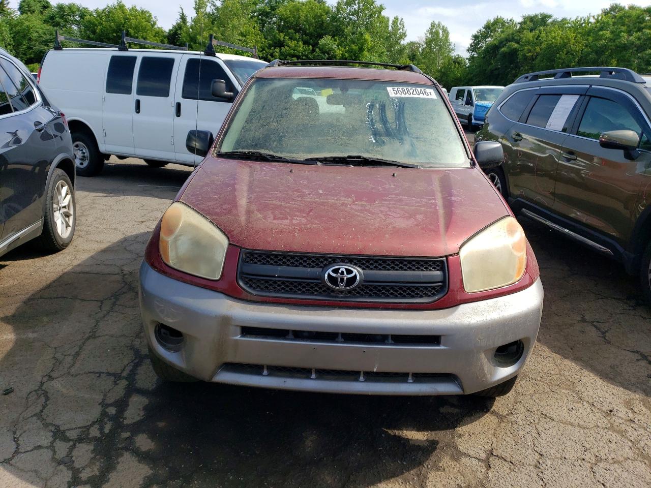 2005 Toyota Rav4 Base Burgundy vin: JTEHD20V350065748