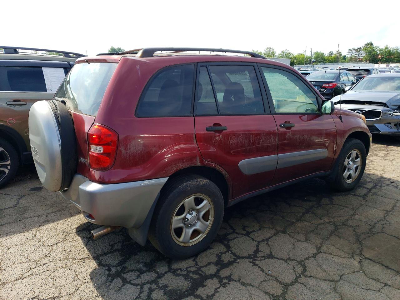 2005 Toyota Rav4 Base Burgundy vin: JTEHD20V350065748