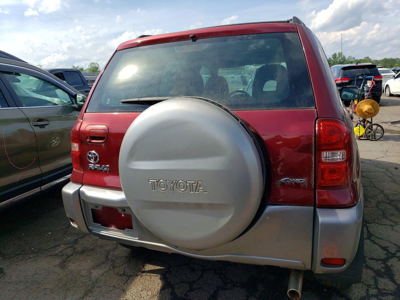 2005 Toyota Rav4 Base Burgundy vin: JTEHD20V350065748
