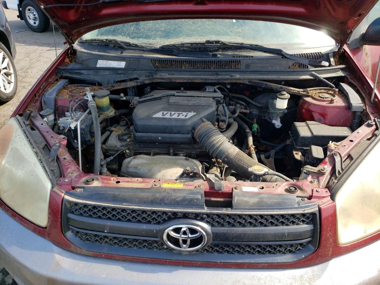2005 Toyota Rav4 Base Burgundy vin: JTEHD20V350065748
