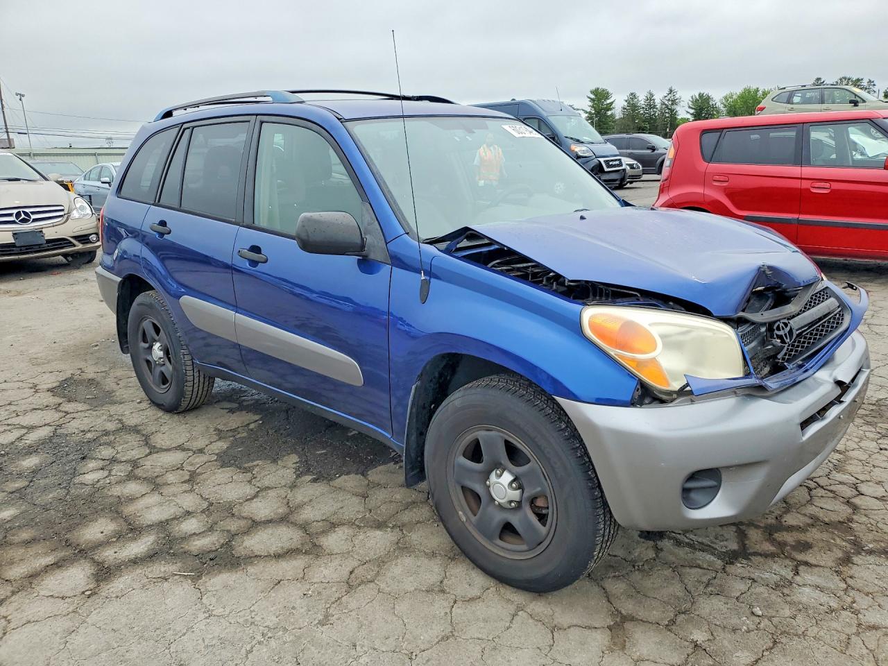 2005 Toyota Rav4 Base Blue vin: JTEHD20V356025313