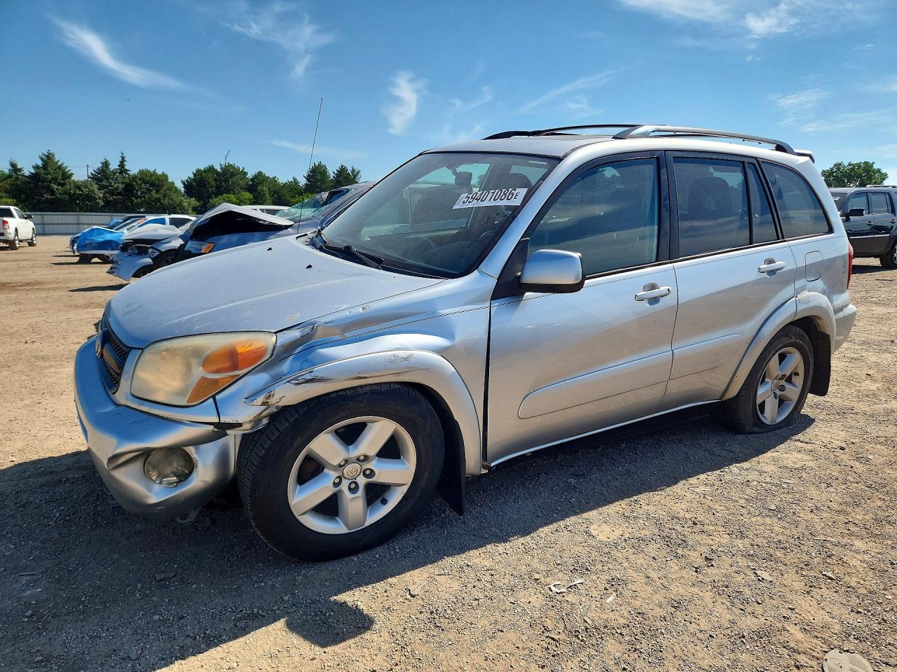2005 Toyota Rav4 Base Silver vin: JTEHD20V356040927
