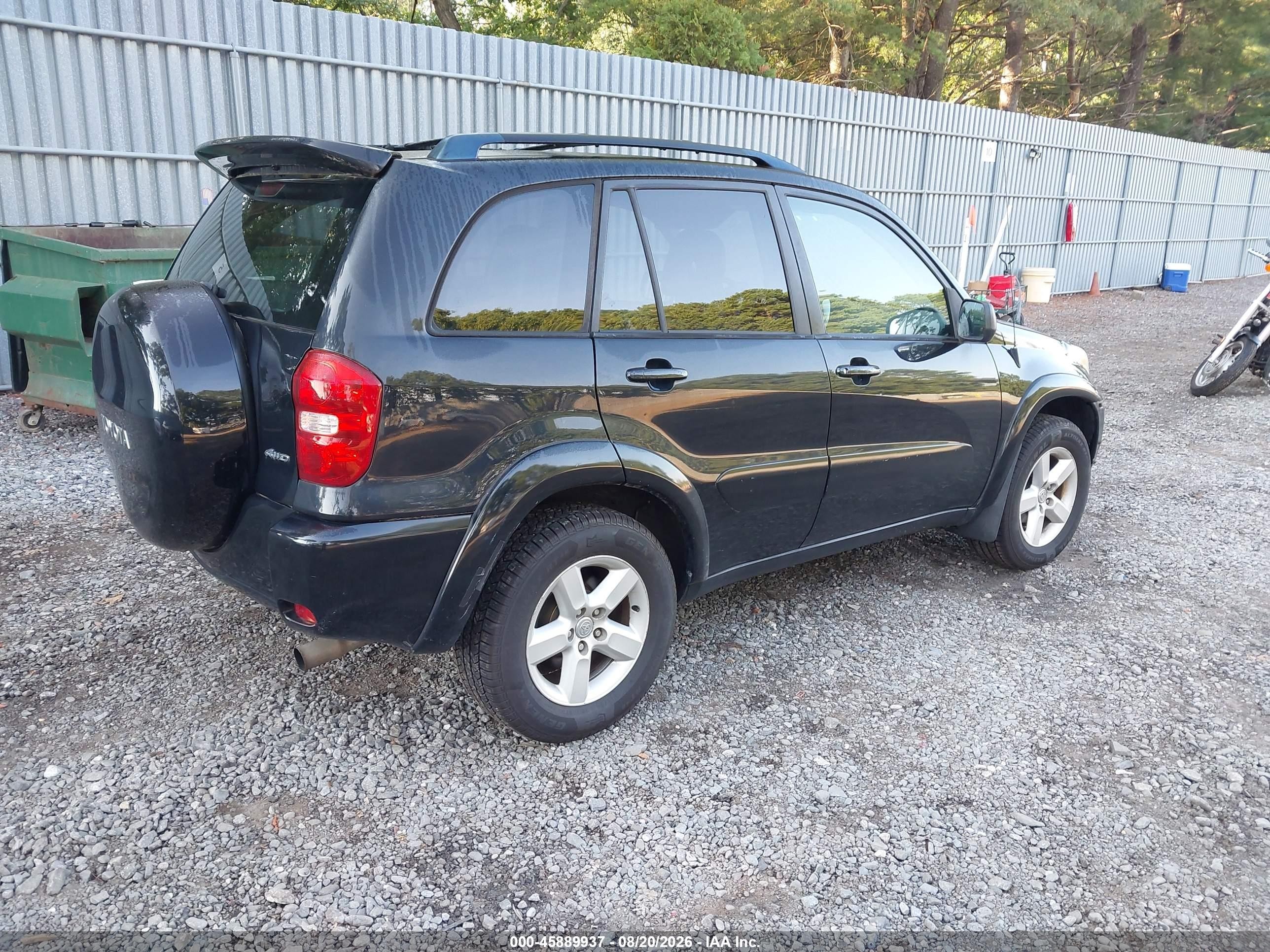 2005 Toyota Rav4   Black vin: JTEHD20V356047313