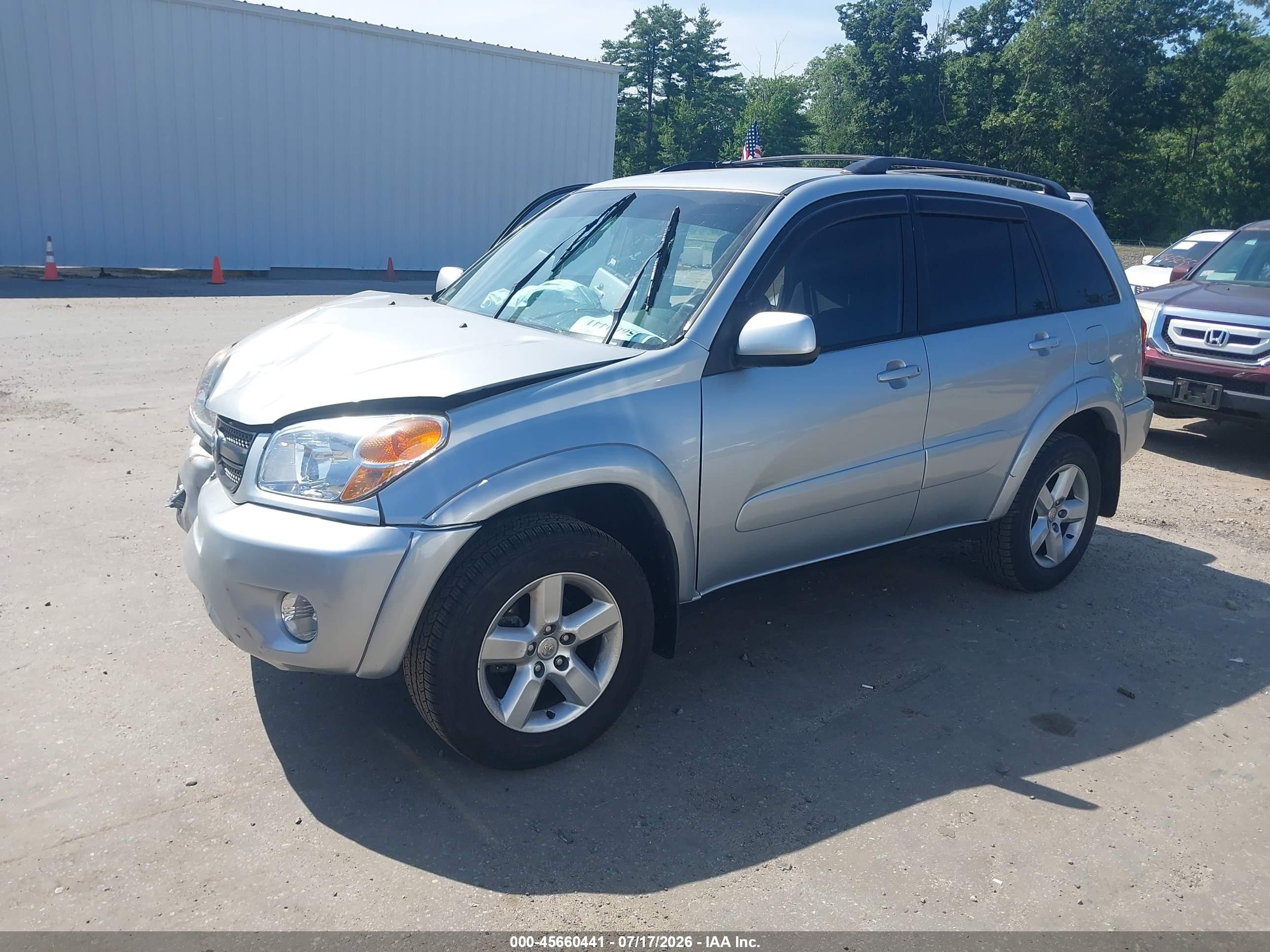 2004 Toyota Rav4 Silver vin: JTEHD20V440023586