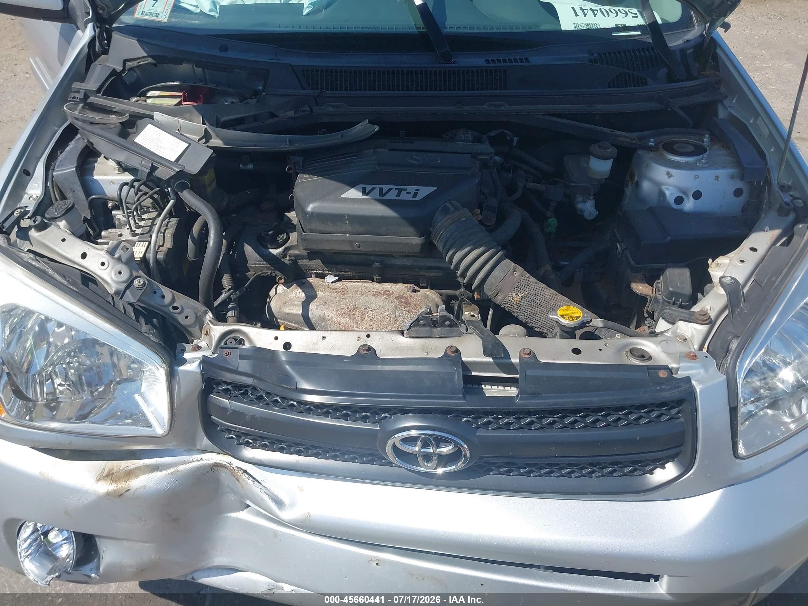 2004 Toyota Rav4 Silver vin: JTEHD20V440023586