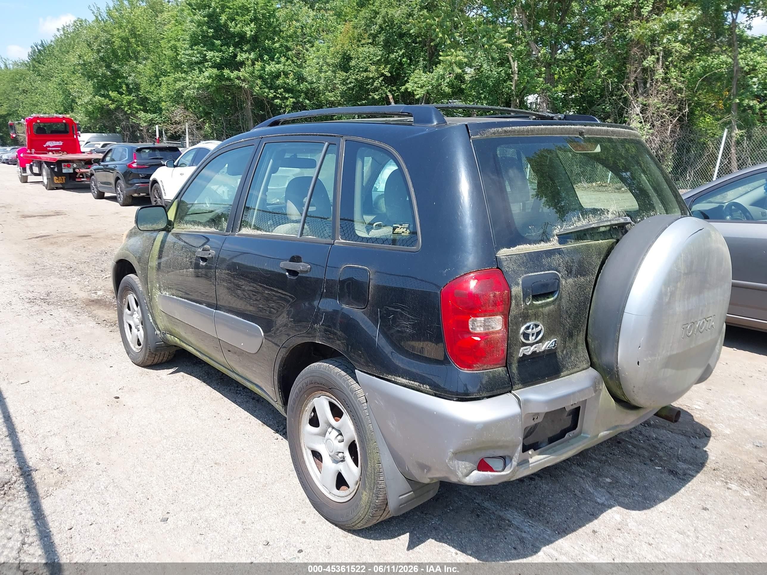 2004 Toyota Rav4   Черный vin: JTEHD20V440037150