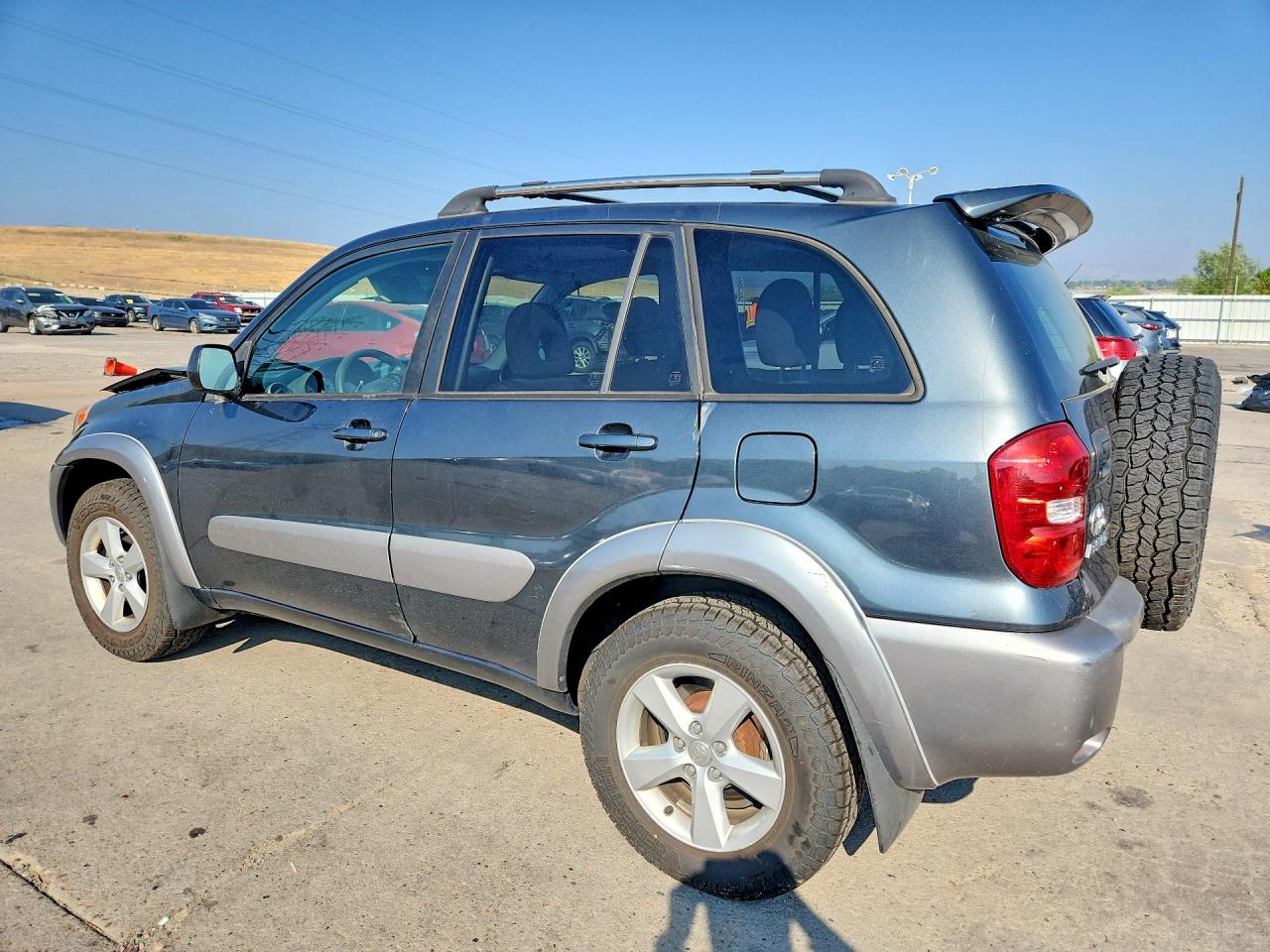 2004 Toyota Rav4 Base Gray vin: JTEHD20V446017137