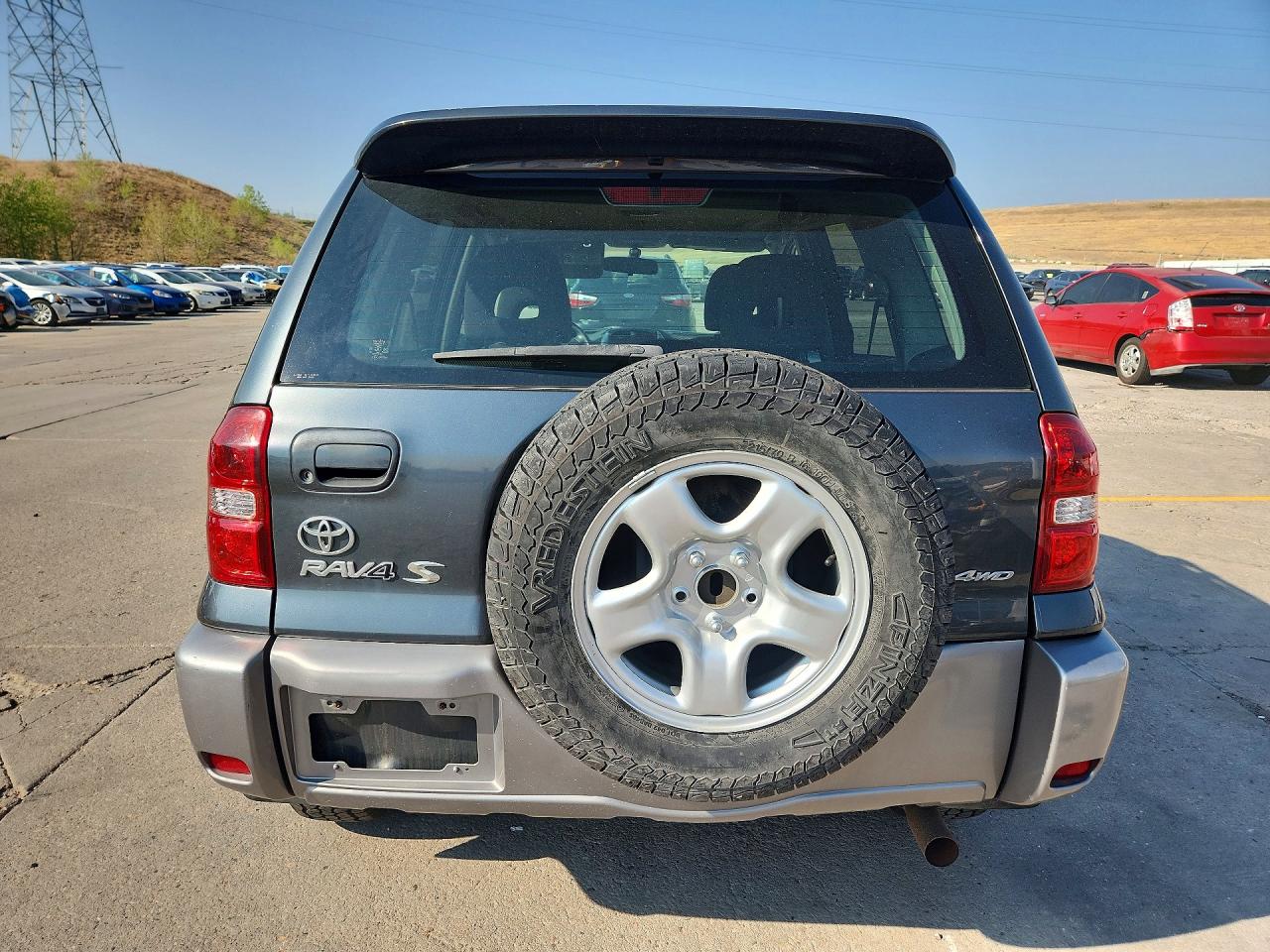 2004 Toyota Rav4 Base Gray vin: JTEHD20V446017137