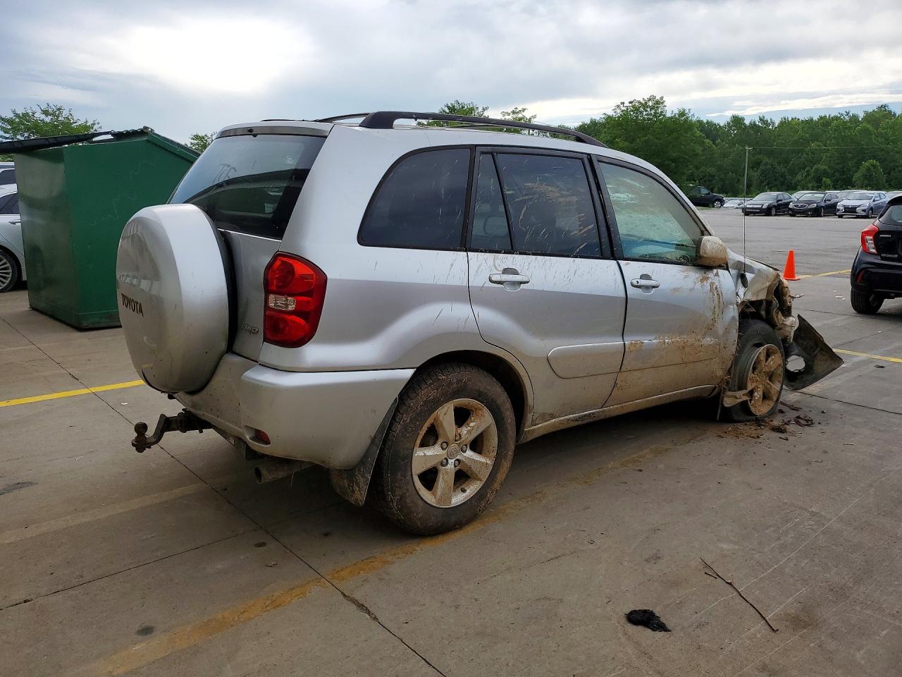 2005 Toyota Rav 4 Silver vin: JTEHD20V450041121