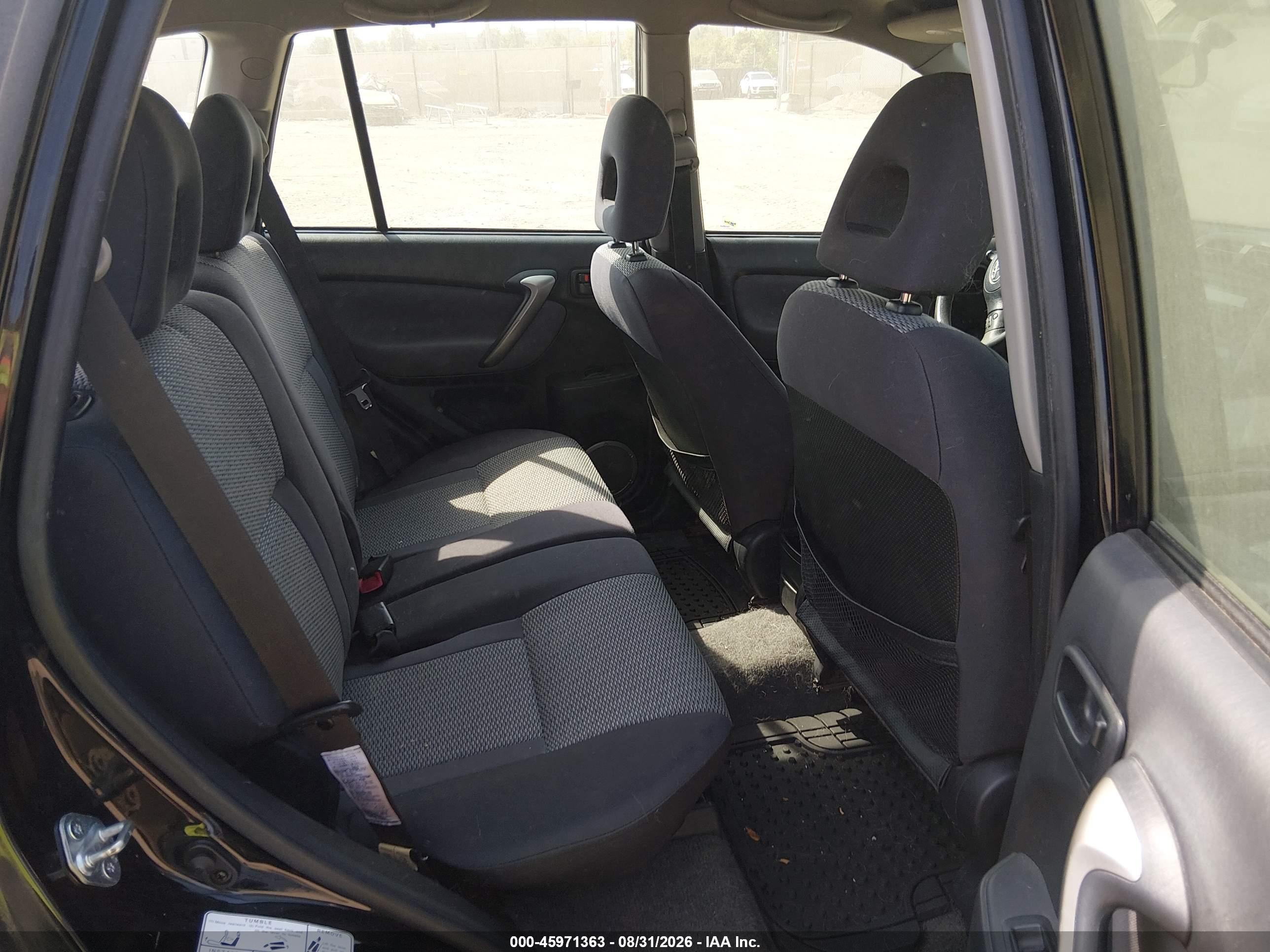 2005 Toyota Rav4   Black vin: JTEHD20V456033503