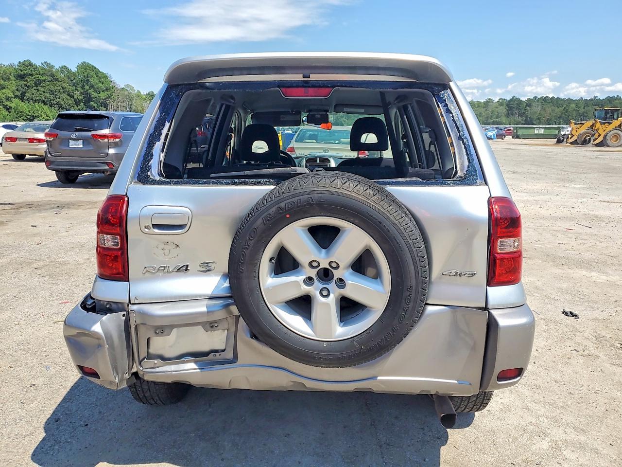 2005 Toyota Rav4 Base Silver vin: JTEHD20V456046039