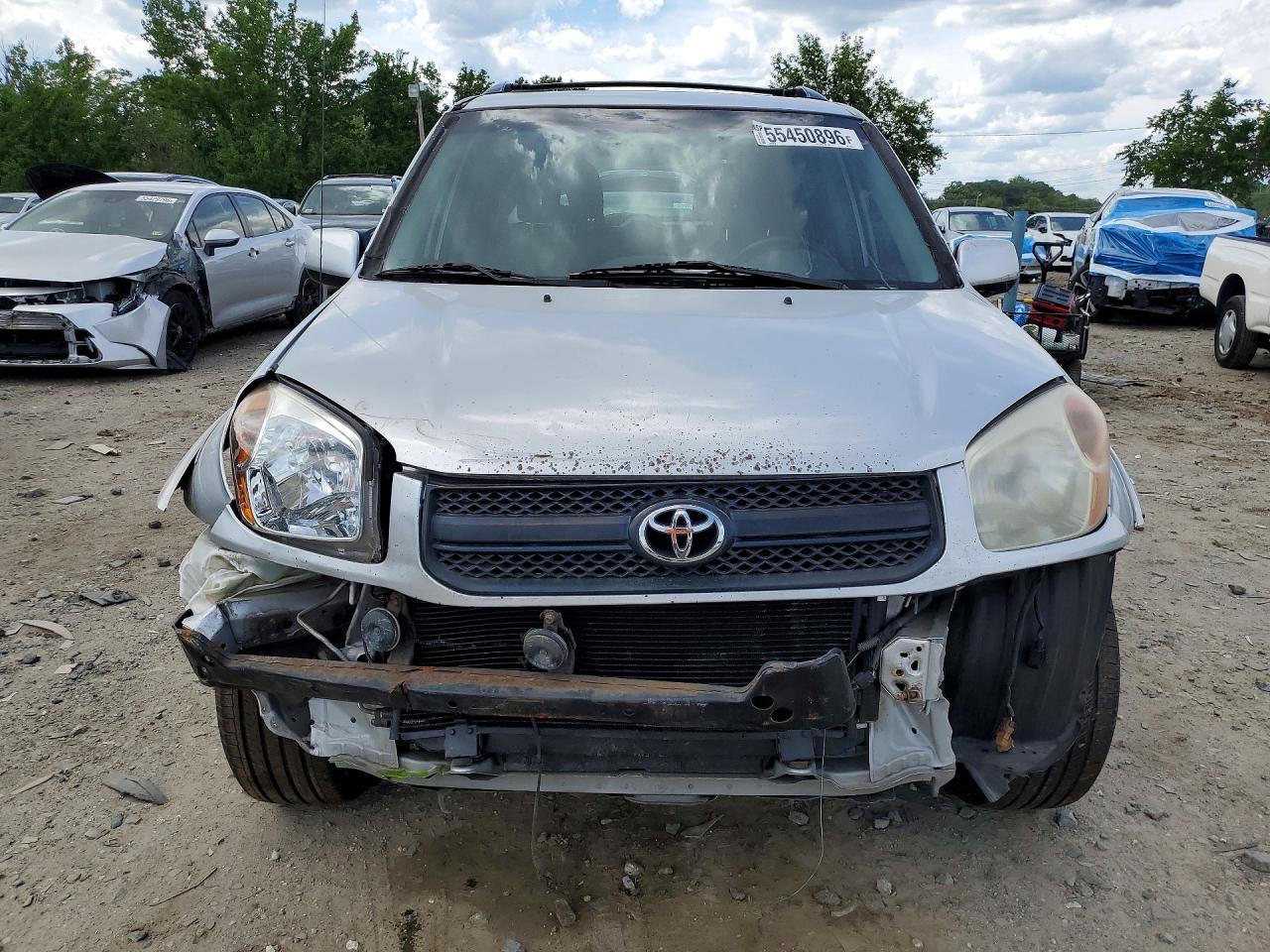 2005 Toyota Rav4 Base Silver vin: JTEHD20V550040317