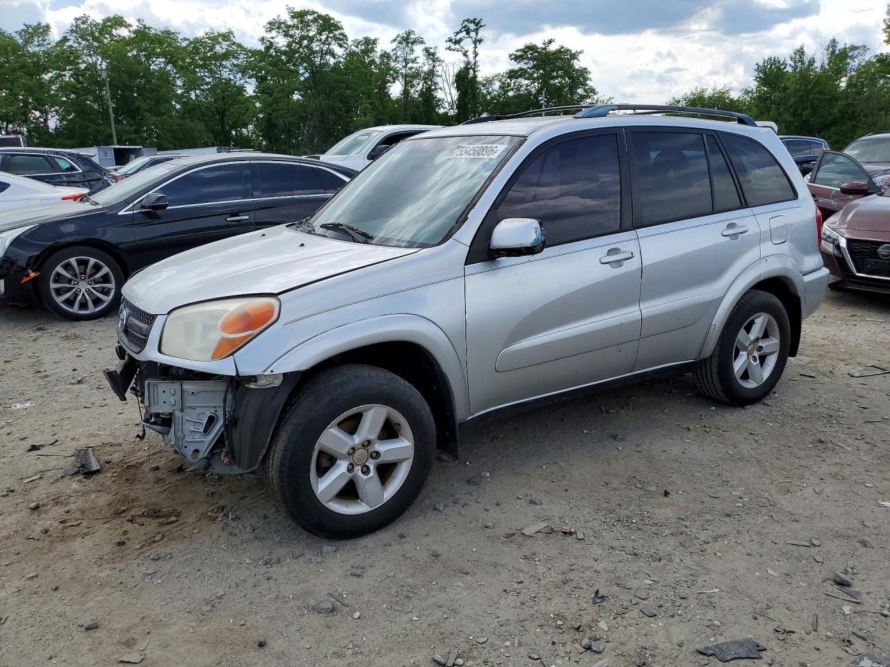 2005 Toyota Rav4 Base Silver vin: JTEHD20V550040317