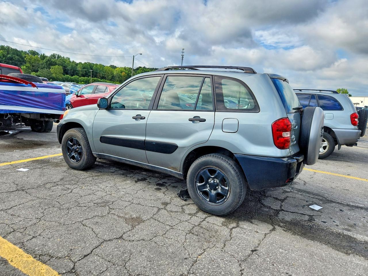 2005 Toyota Rav4 Base Silver vin: JTEHD20V550061653
