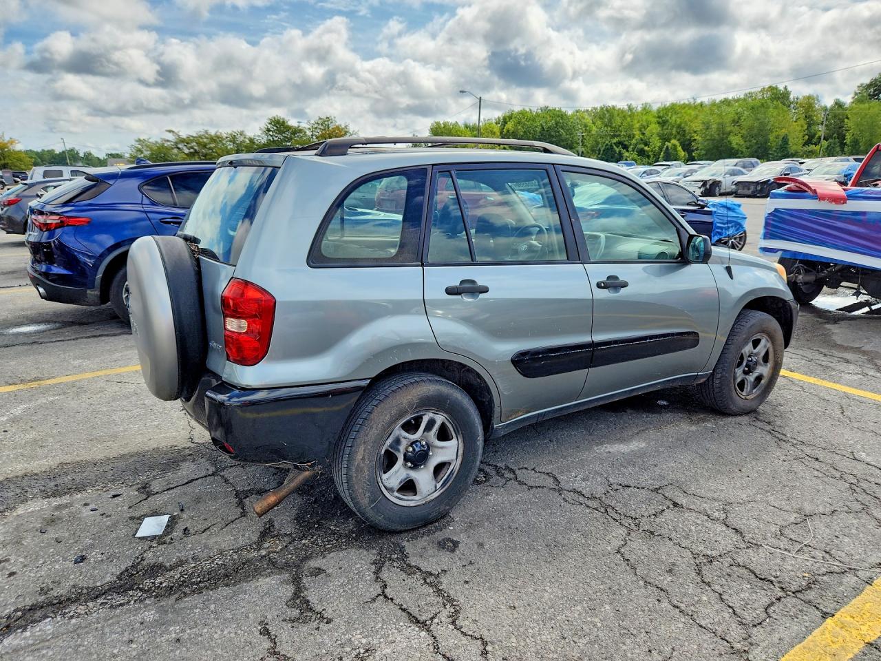 2005 Toyota Rav4 Base Silver vin: JTEHD20V550061653