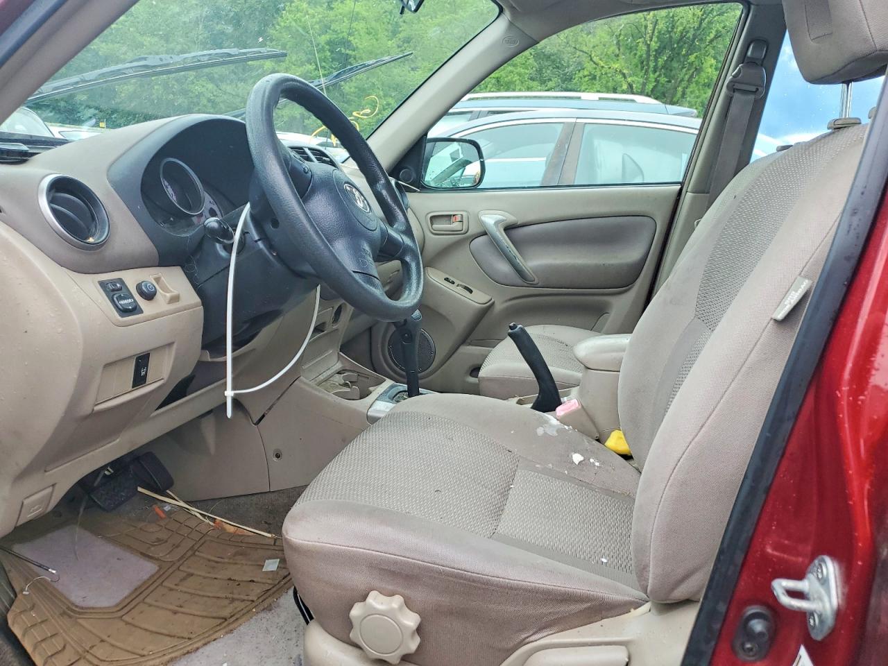 2005 Toyota Rav4 Base Burgundy vin: JTEHD20V550071082