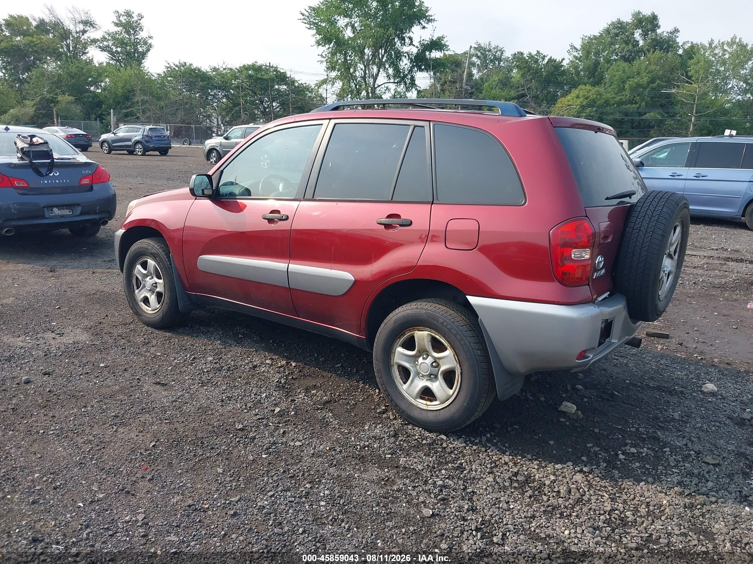2005 Toyota Rav4 Red vin: JTEHD20V650065582