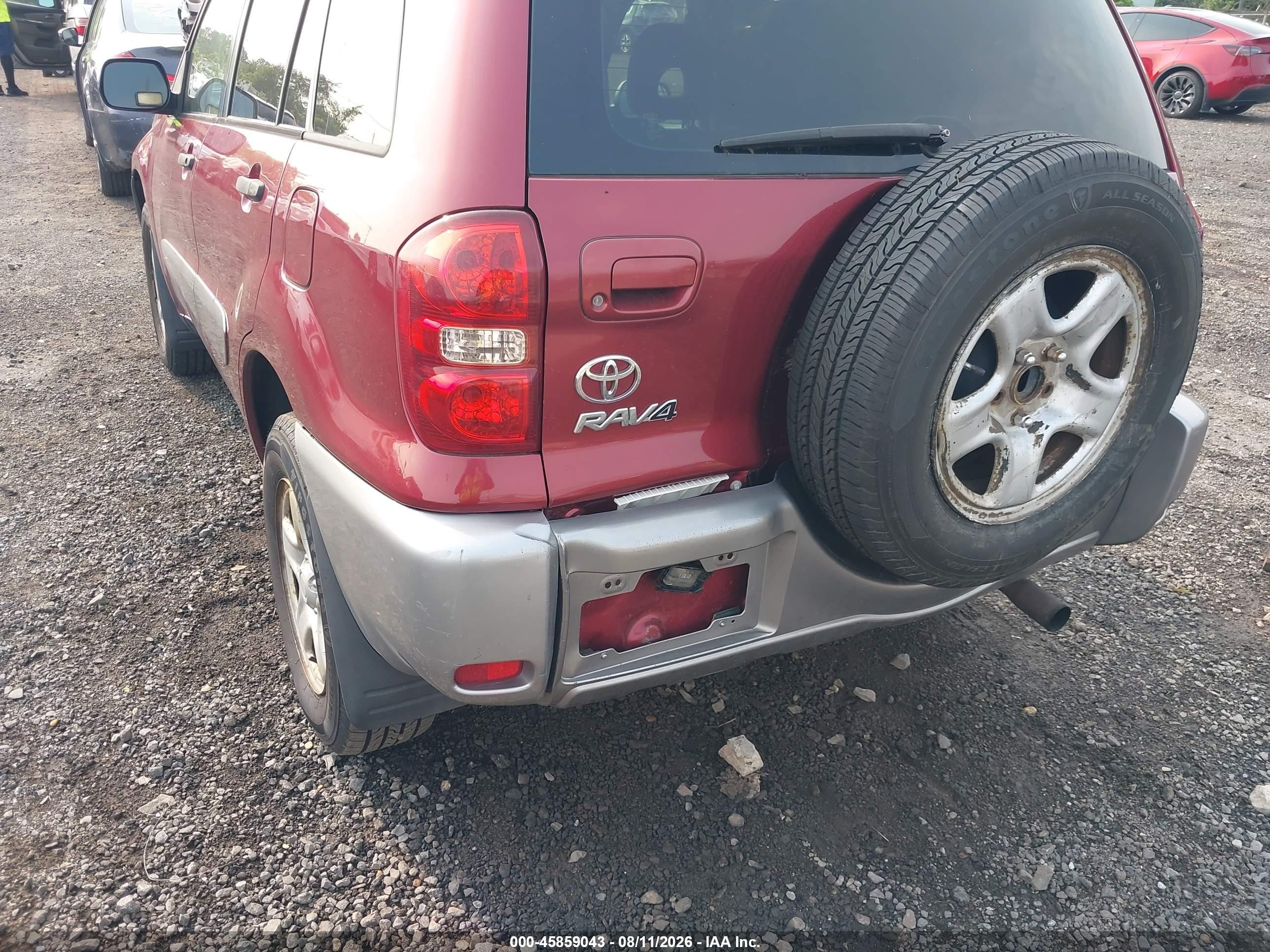 2005 Toyota Rav4 Red vin: JTEHD20V650065582