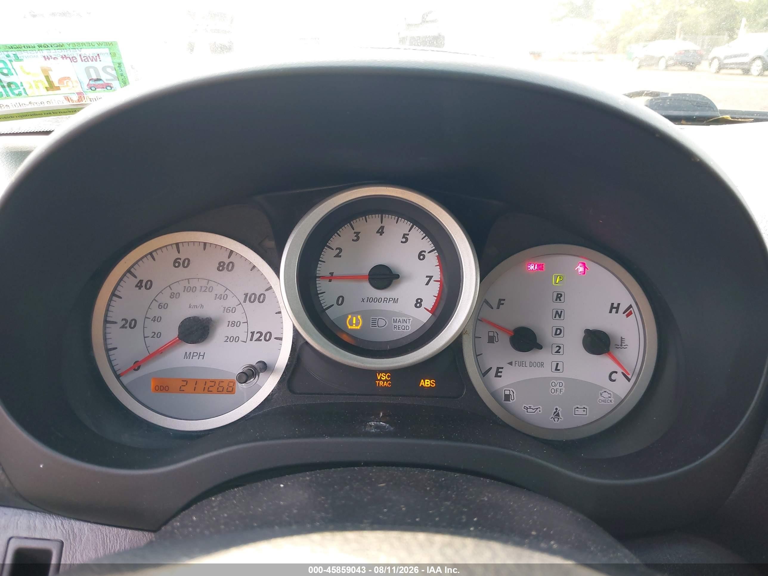 2005 Toyota Rav4 Red vin: JTEHD20V650065582