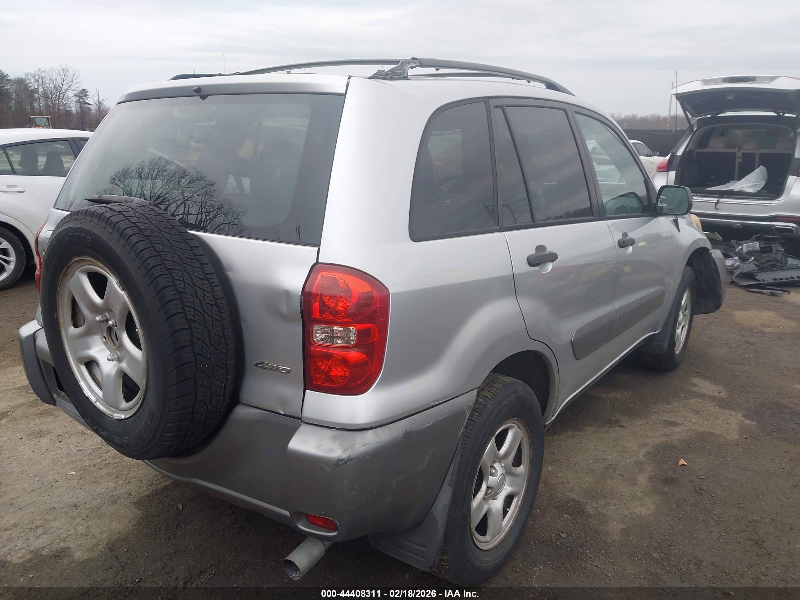 2004 Toyota Rav4   Silver vin: JTEHD20V746019240