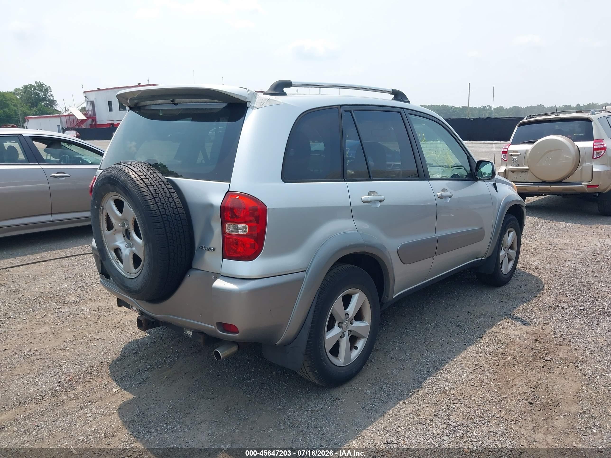 2005 Toyota Rav4 Silver vin: JTEHD20V750048161