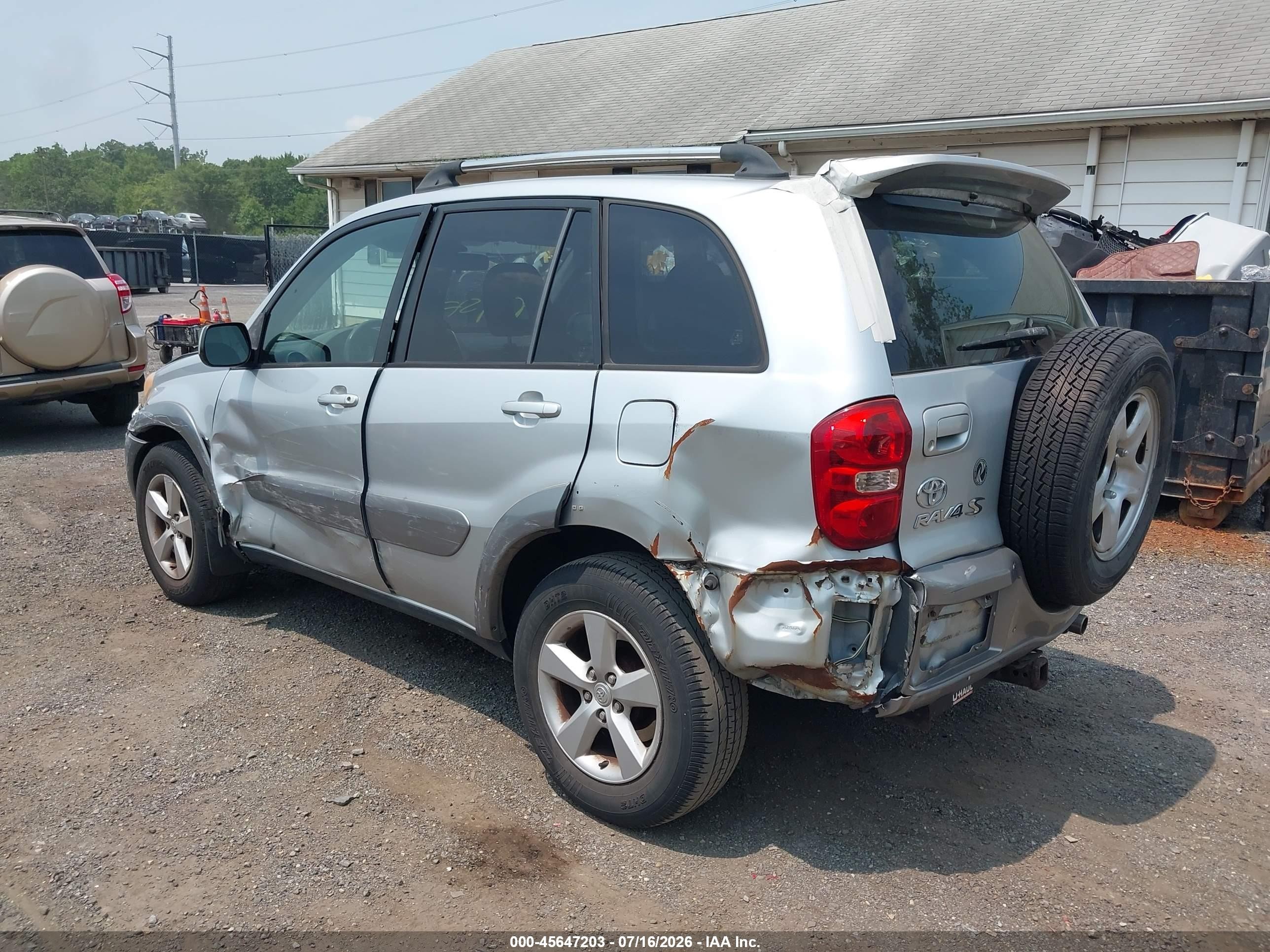 2005 Toyota Rav4 Silver vin: JTEHD20V750048161