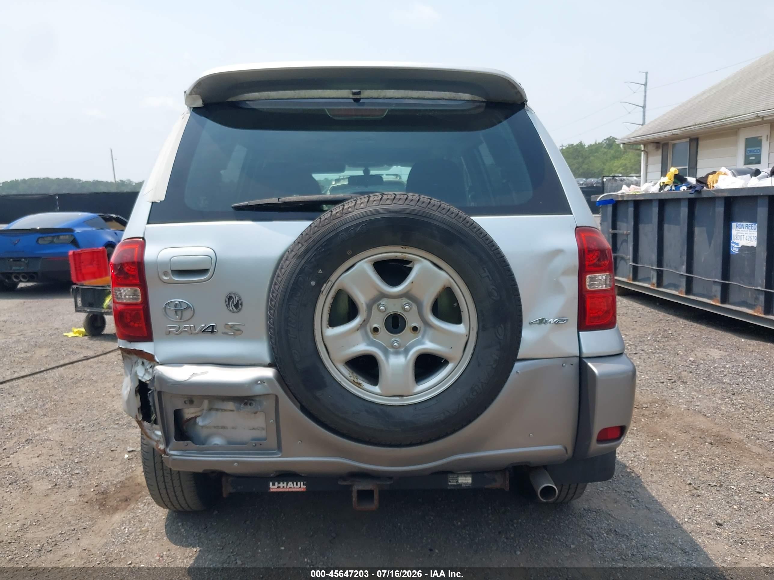 2005 Toyota Rav4 Silver vin: JTEHD20V750048161