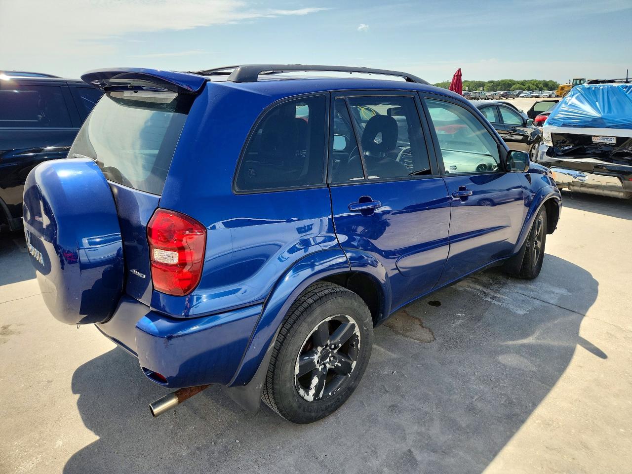 2005 Toyota Rav4 Base Blue vin: JTEHD20V756034340