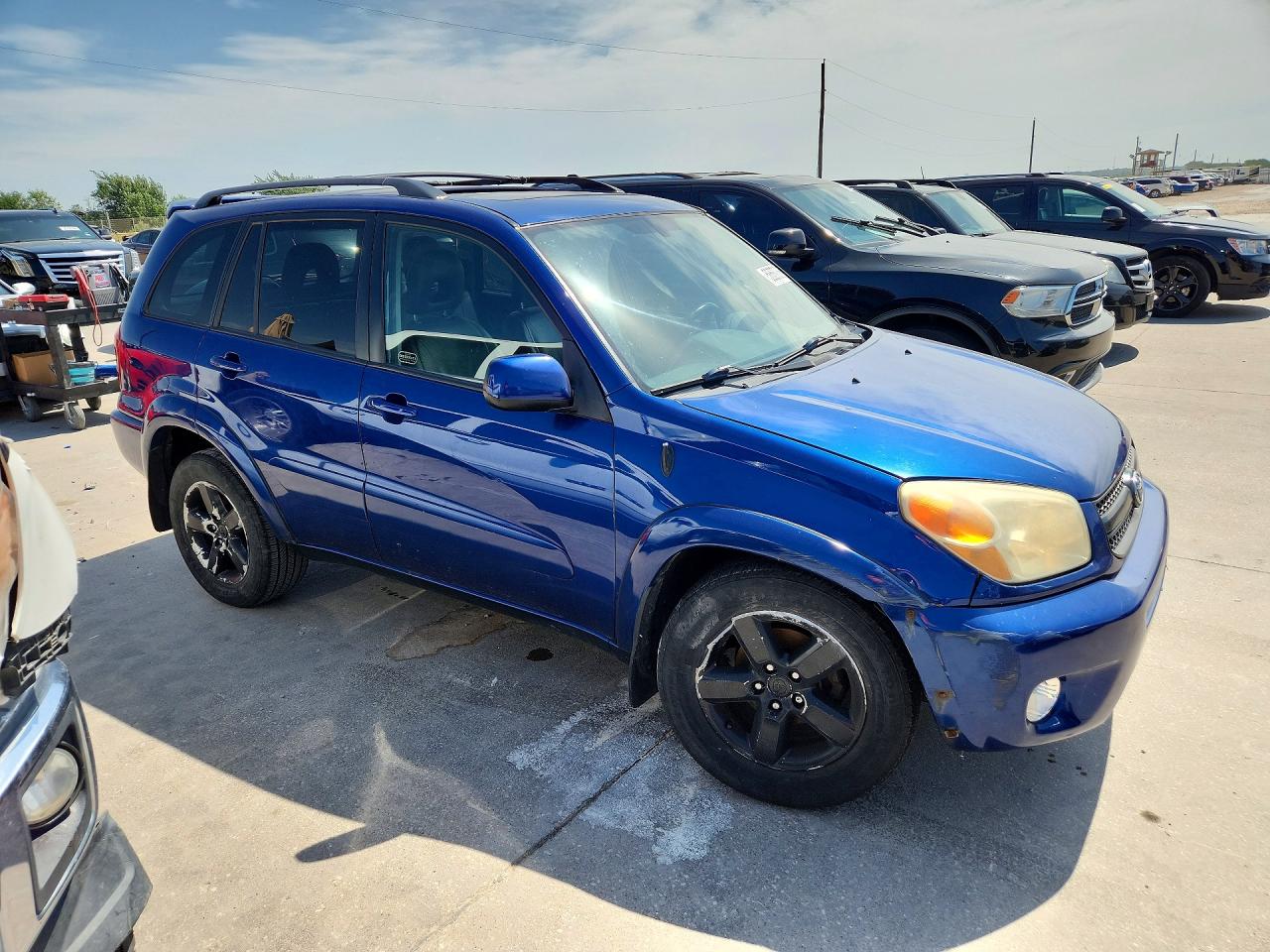2005 Toyota Rav4 Base Blue vin: JTEHD20V756034340