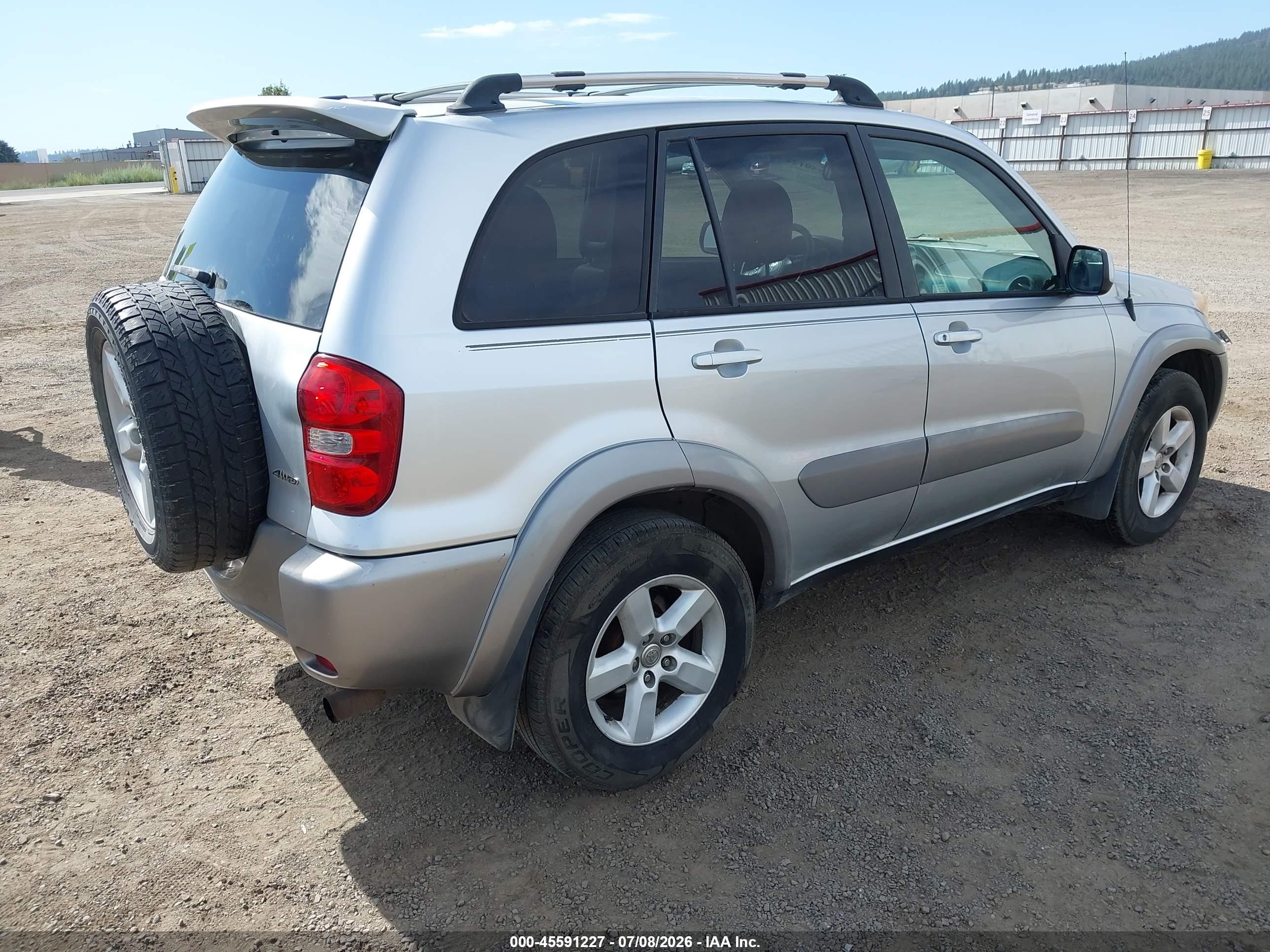 2004 Toyota Rav4 Silver vin: JTEHD20V846002270