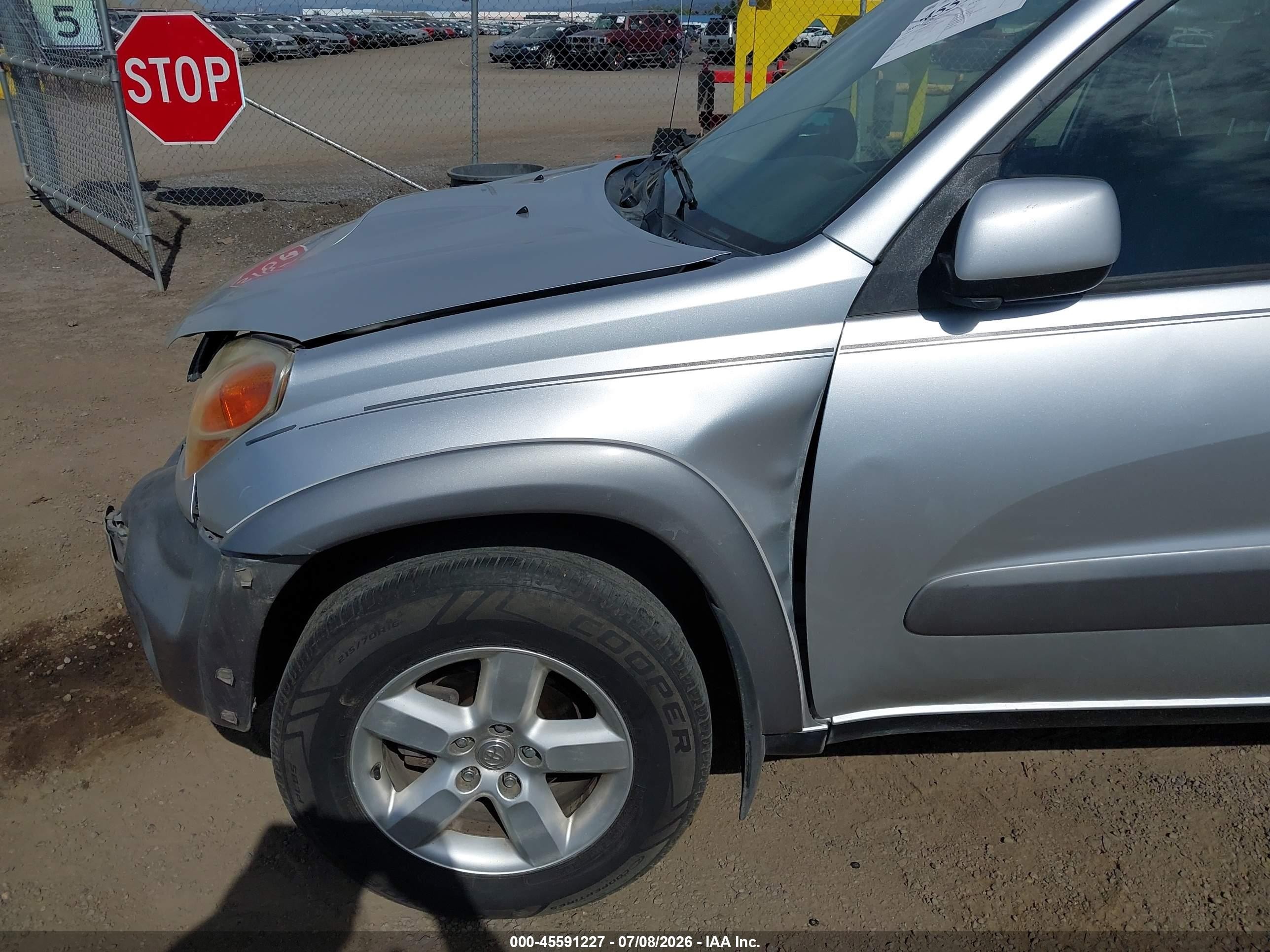 2004 Toyota Rav4 Silver vin: JTEHD20V846002270