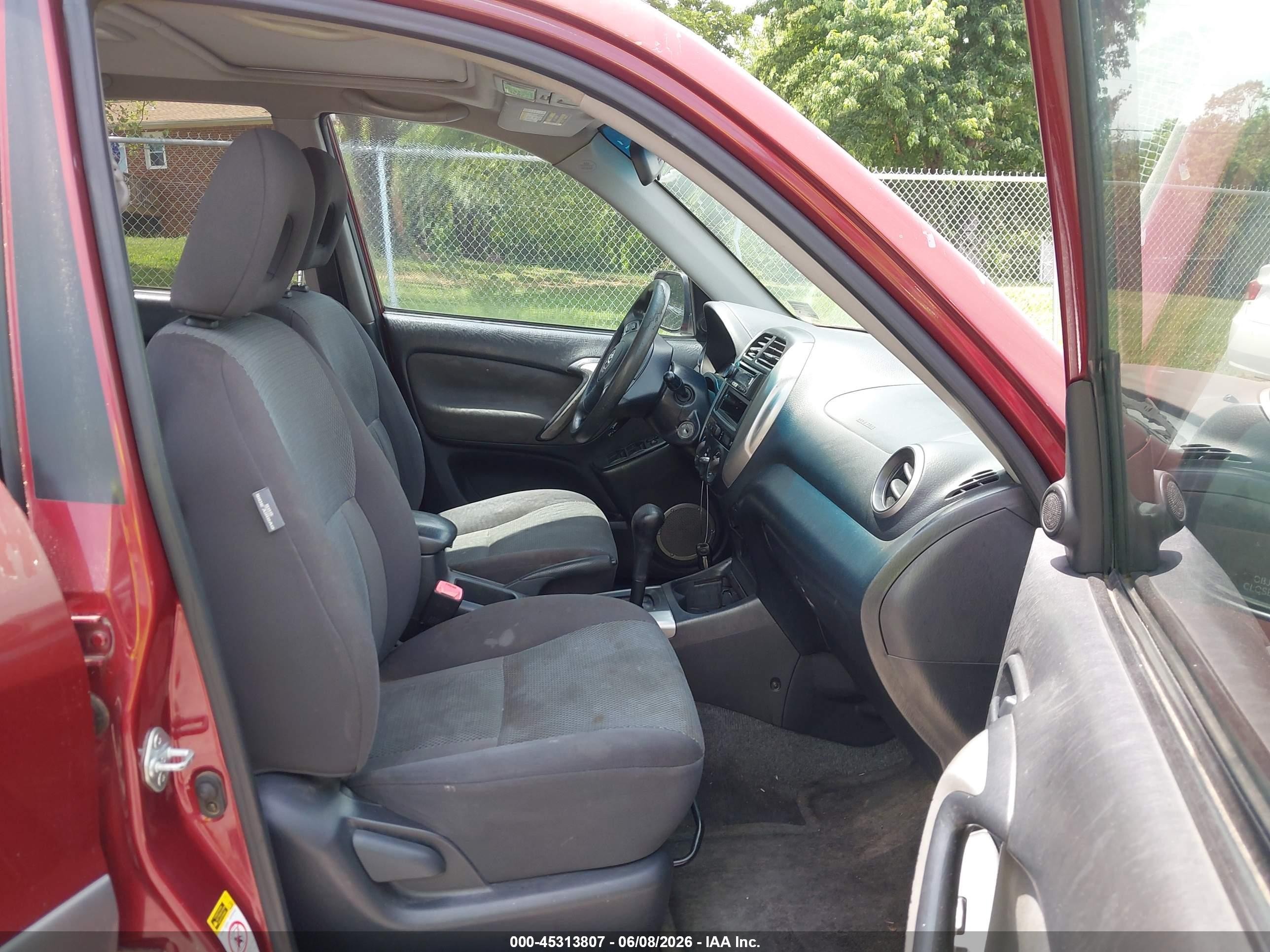 2005 Toyota Rav4   Красный vin: JTEHD20V850070749