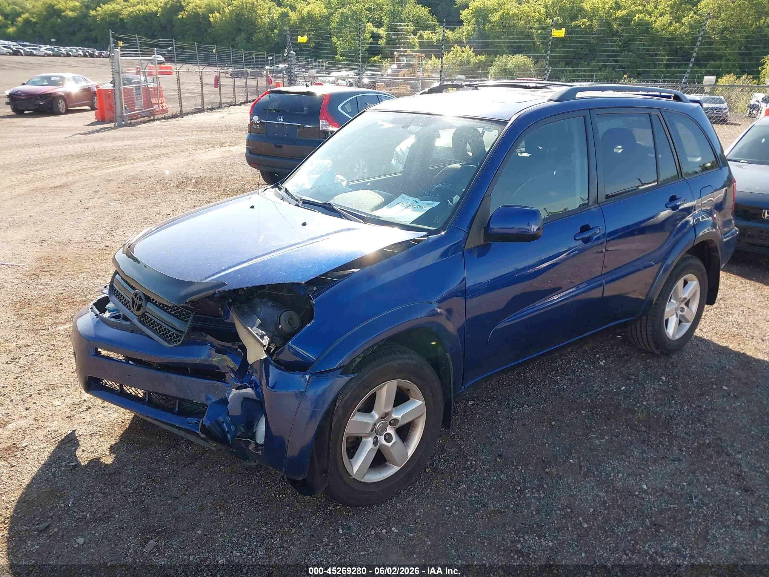2005 Toyota Rav4   Blue vin: JTEHD20V856042155