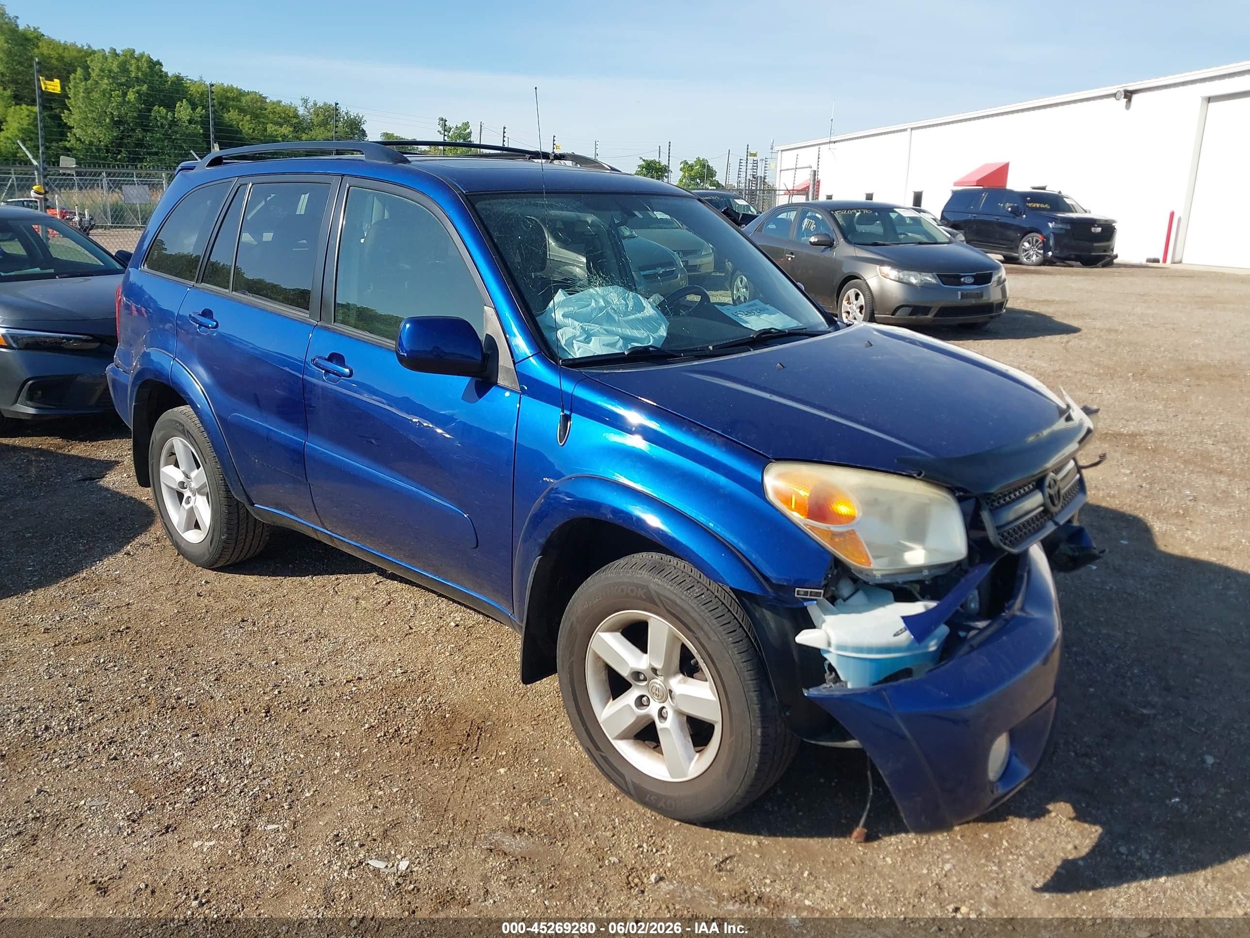 2005 Toyota Rav4   Синий vin: JTEHD20V856042155